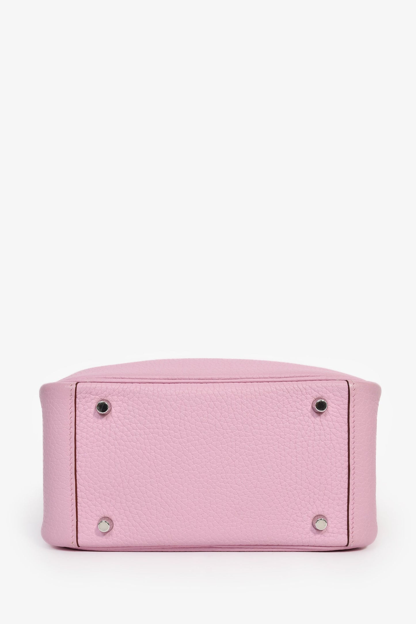 Hermès 2022 Mauve Sylvestre Clemence Leather Mini Lindy