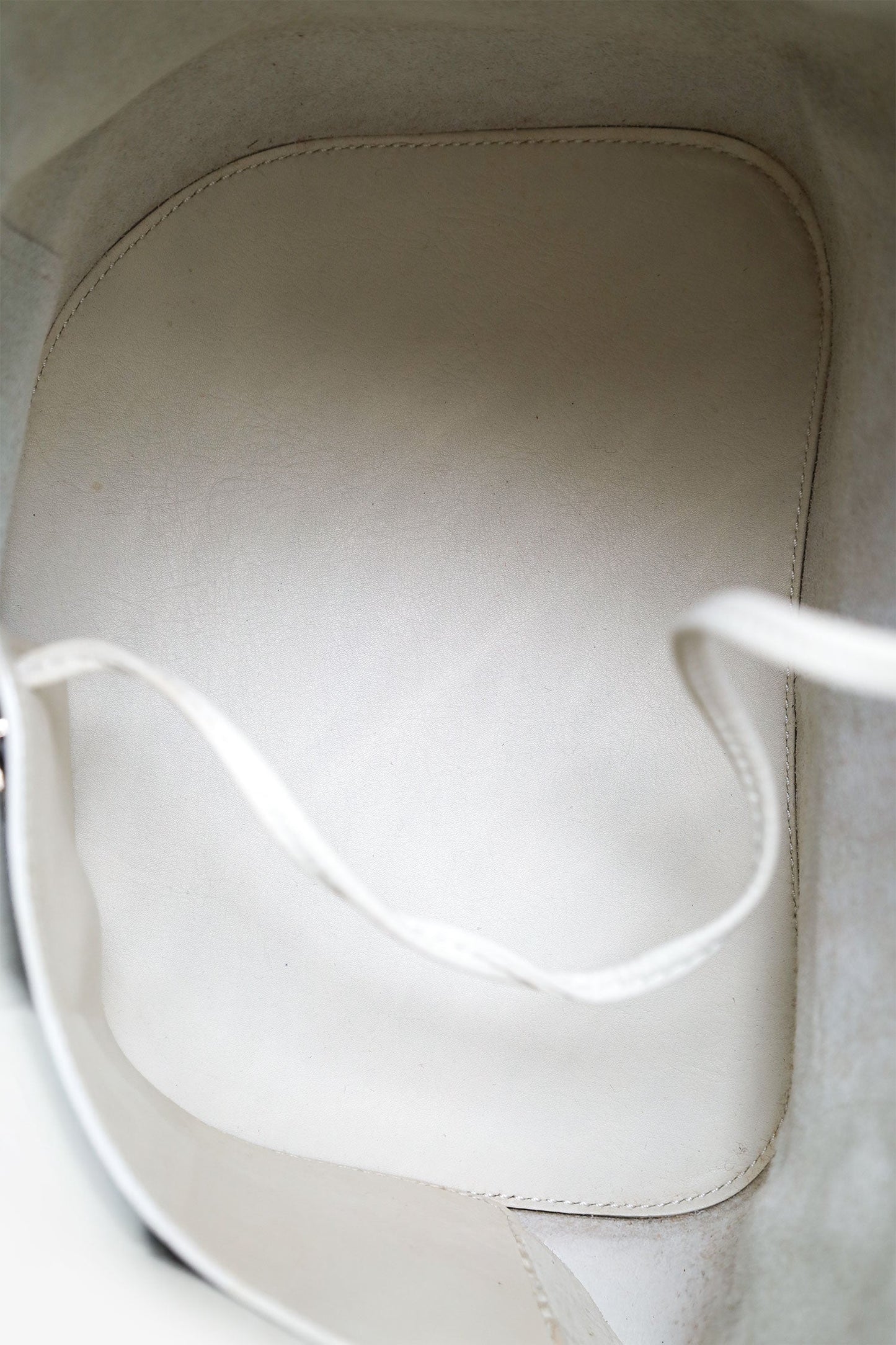 Loewe White Leather 'Anton' Backpack With Pouch
