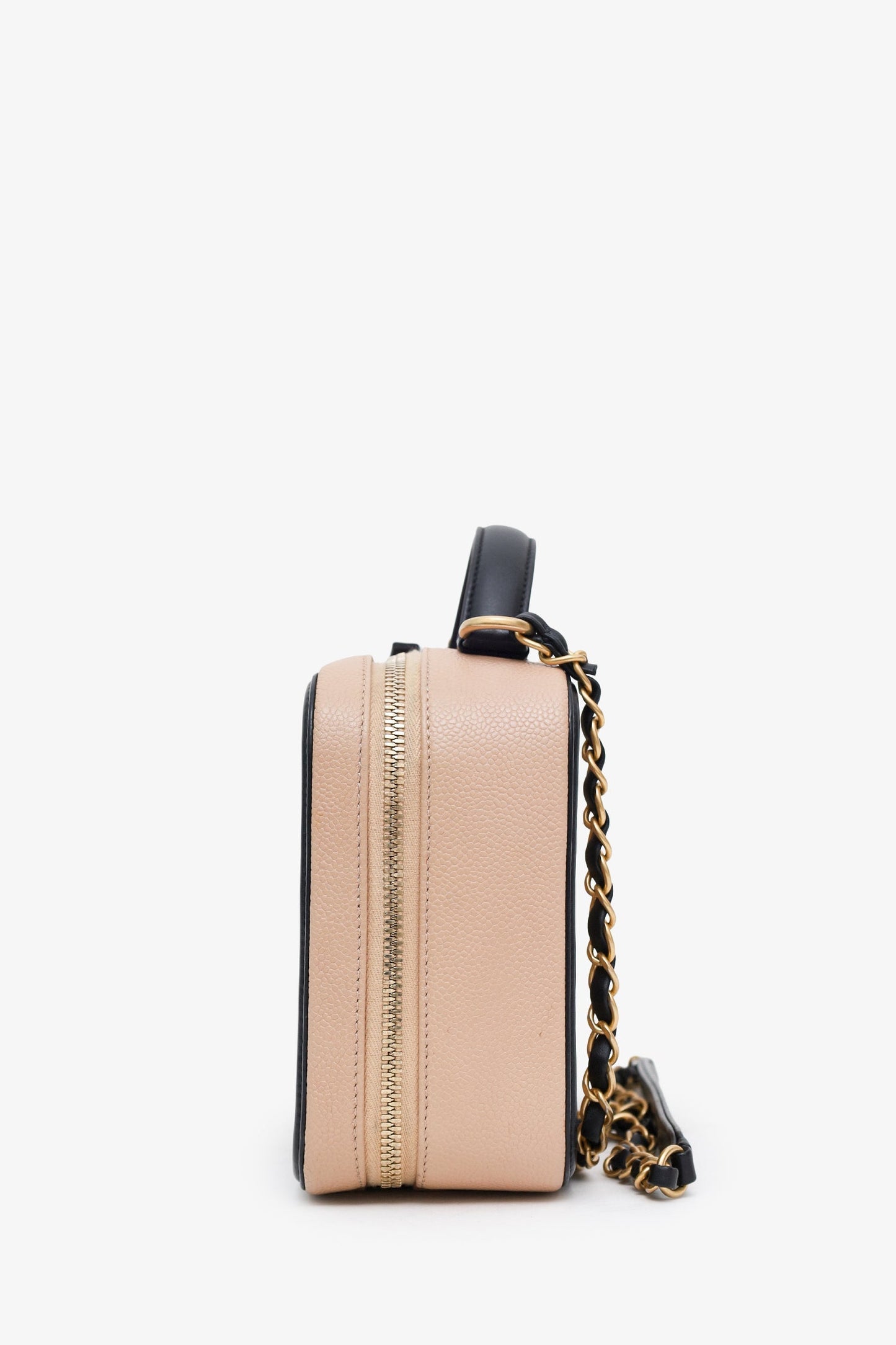 Chanel™ 2018-19 Caviar Medium Filigree Vanity Case Bag