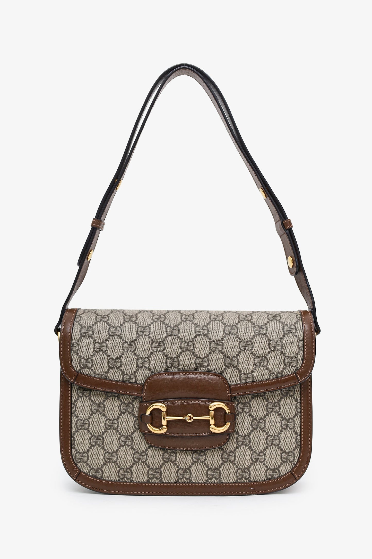 Gucci GG Supreme Horsebit 1955 Medium Shoulder Bag