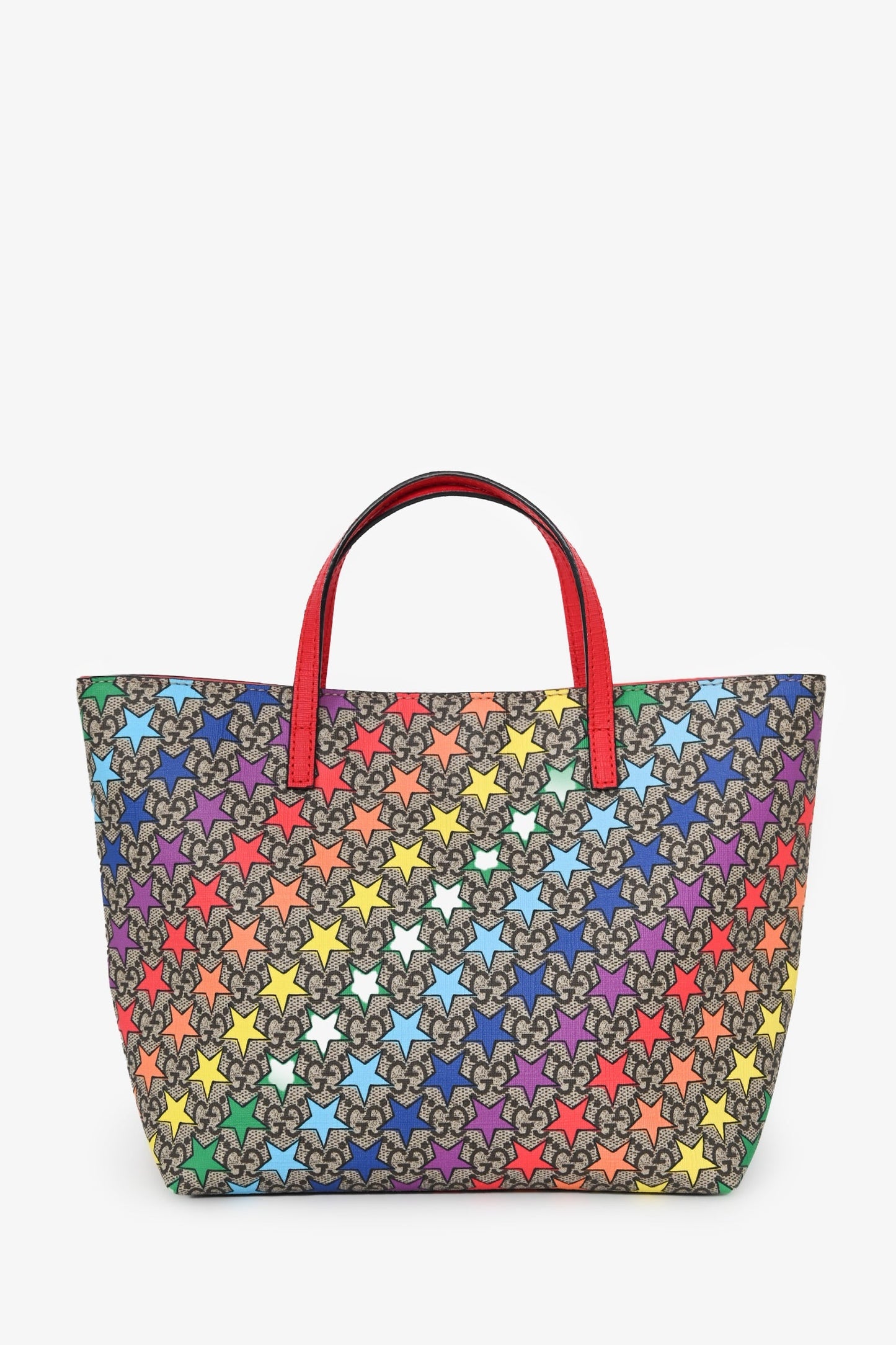 Gucci Beige Canvas GG Supreme Star Tote