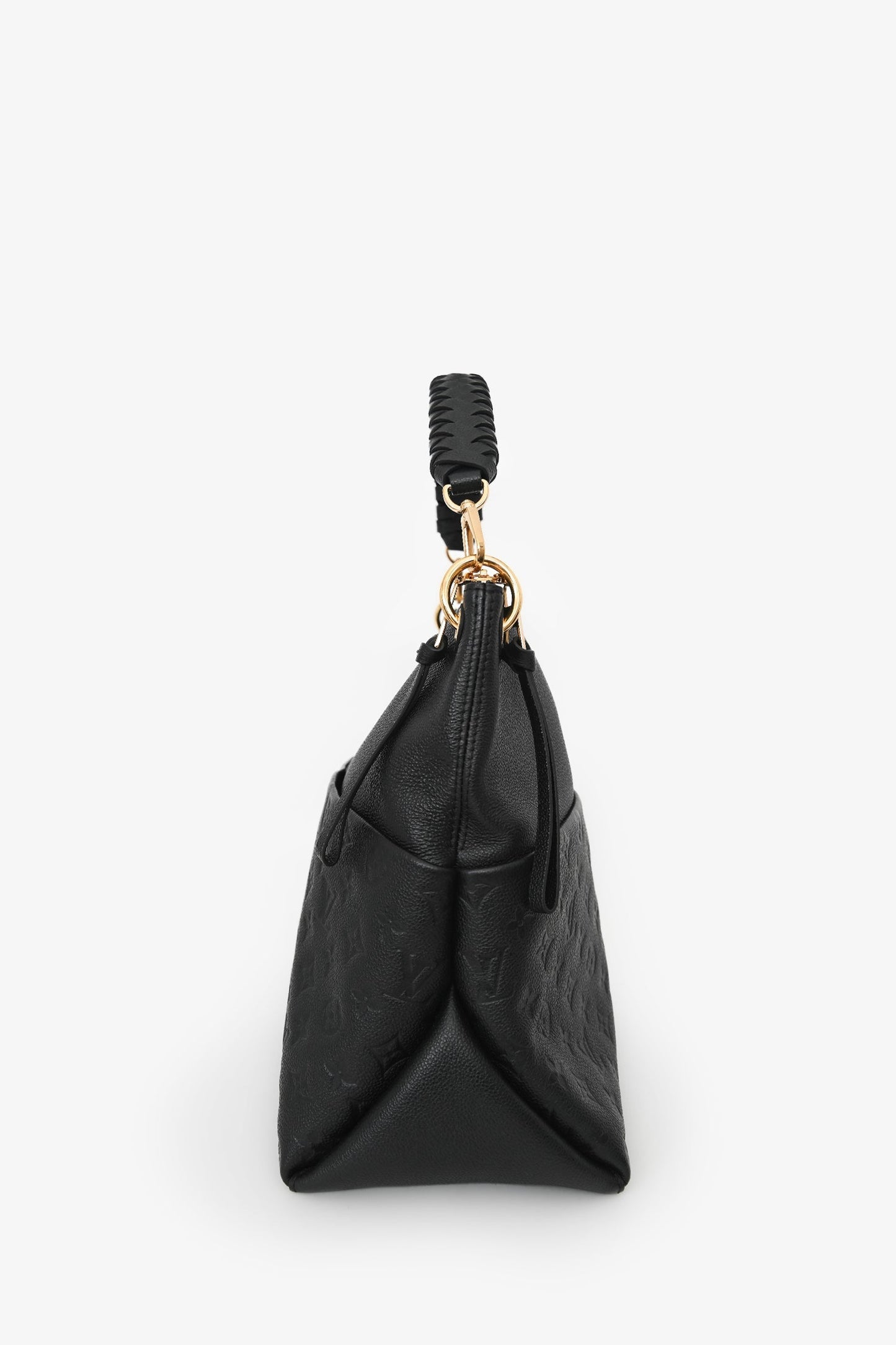 Louis Vuitton Black Leather Monogram Empreinte Maida Hobo Shoulder Bag