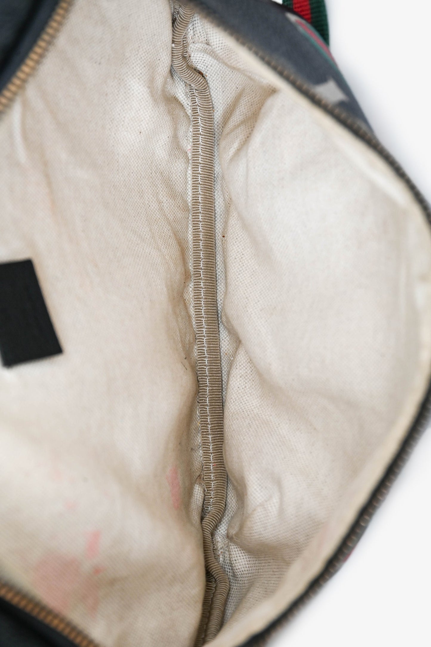 Gucci Black Leather Web Strap Belt Bag