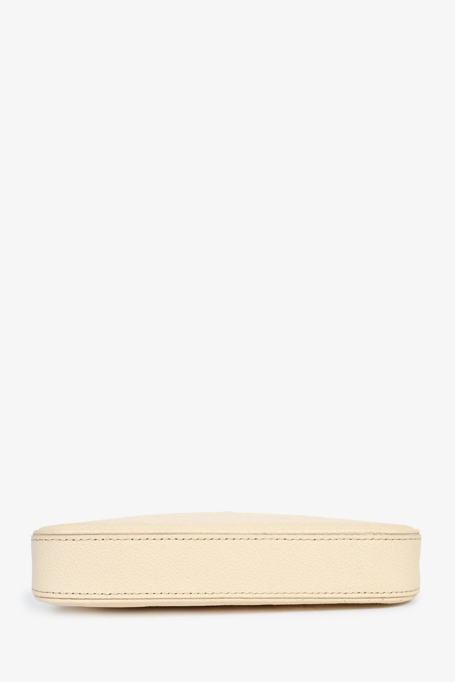Louis Vuitton Cream Monogram Empreinte 'Easy Pouch' On Strap Bag