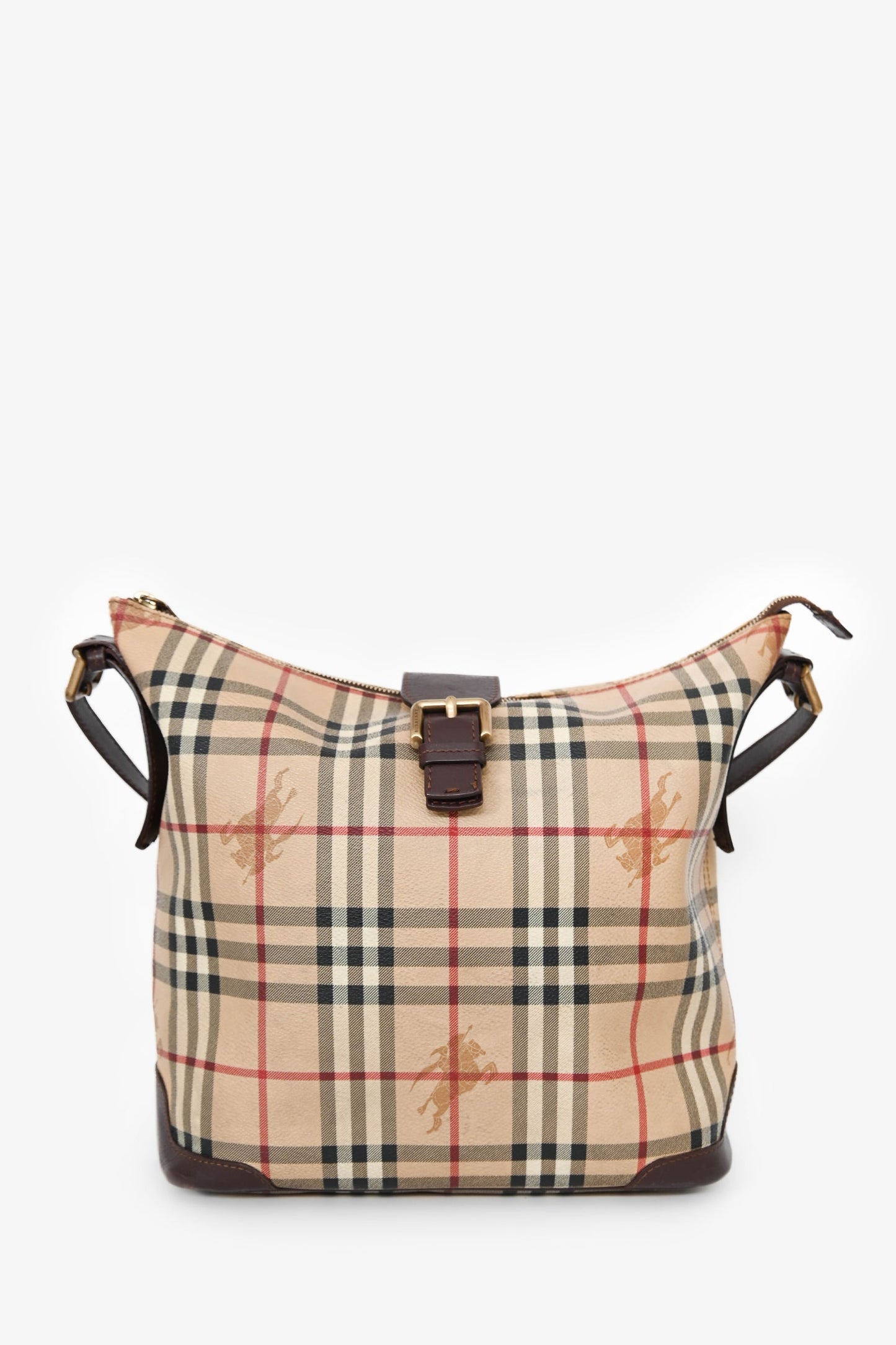 Burberry Vintage Haymarket Check Shoulder Bag