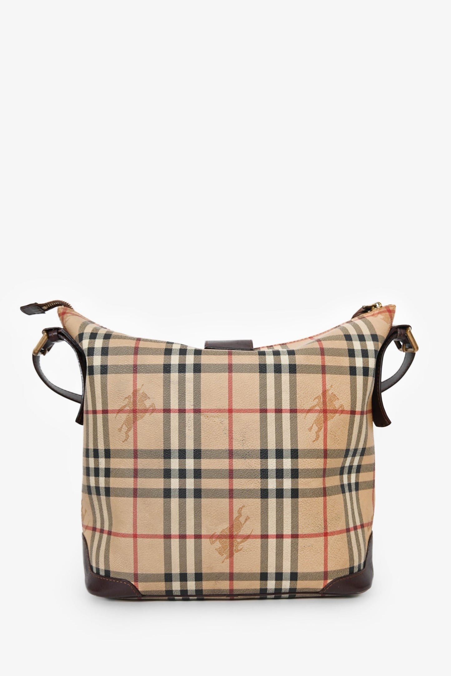 Burberry Vintage Haymarket Check Shoulder Bag