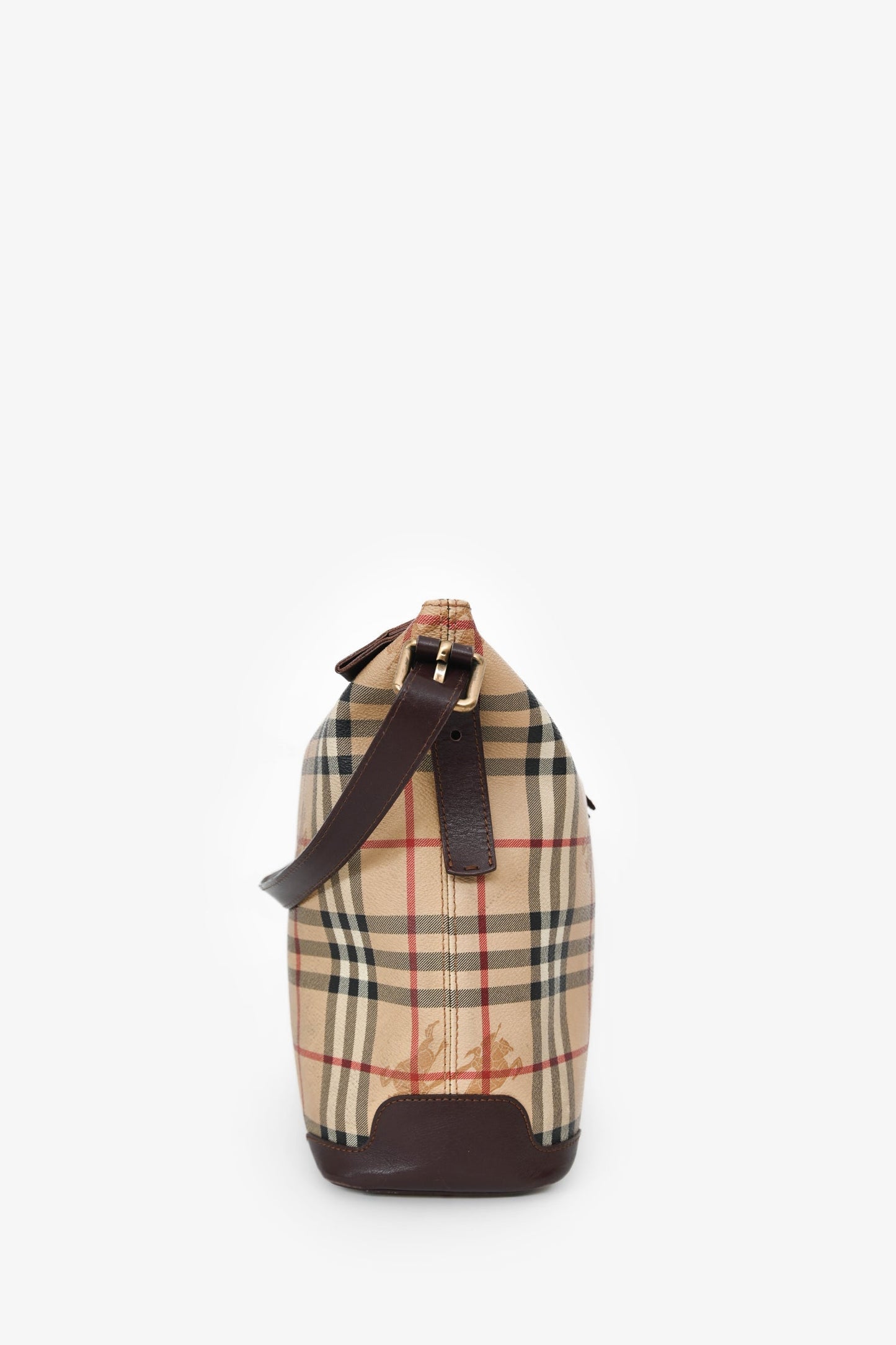 Burberry Vintage Haymarket Check Shoulder Bag