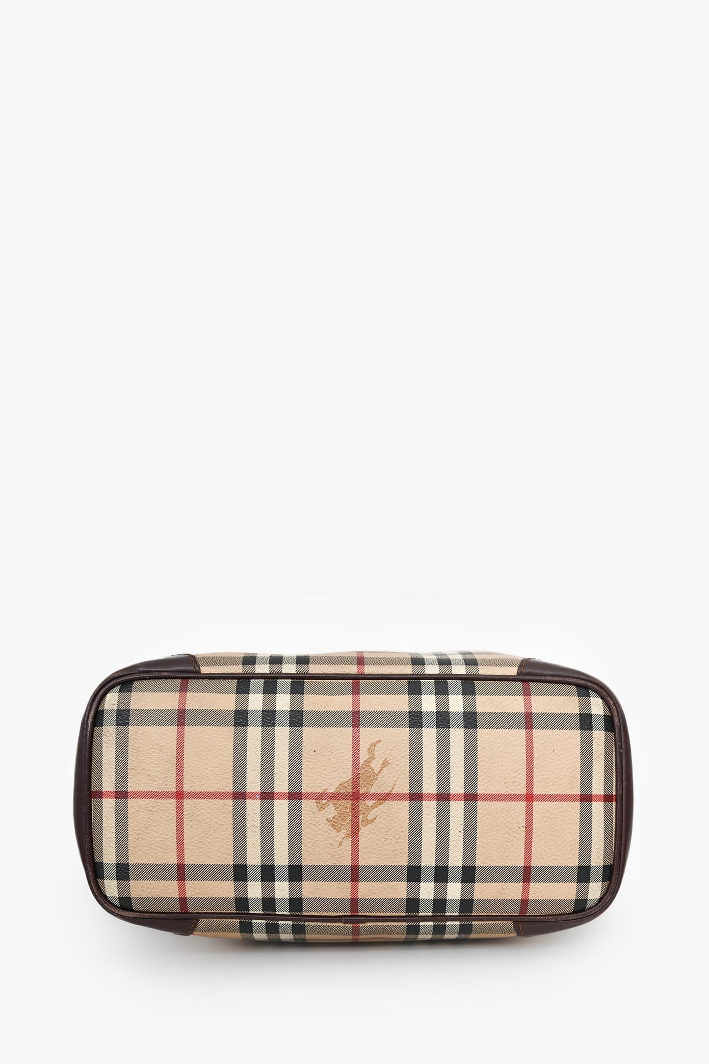Burberry Vintage Haymarket Check Shoulder Bag
