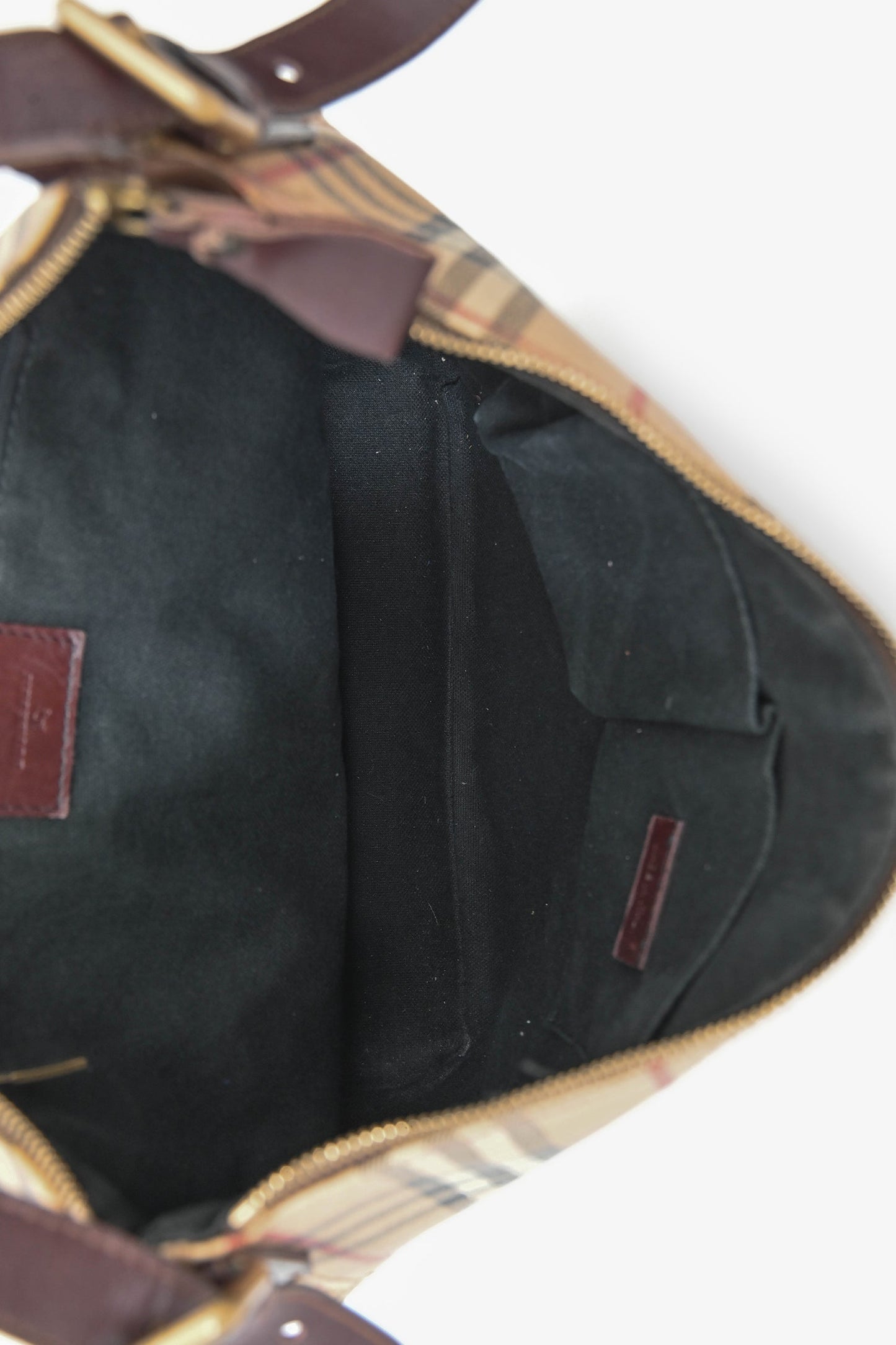 Burberry Vintage Haymarket Check Shoulder Bag