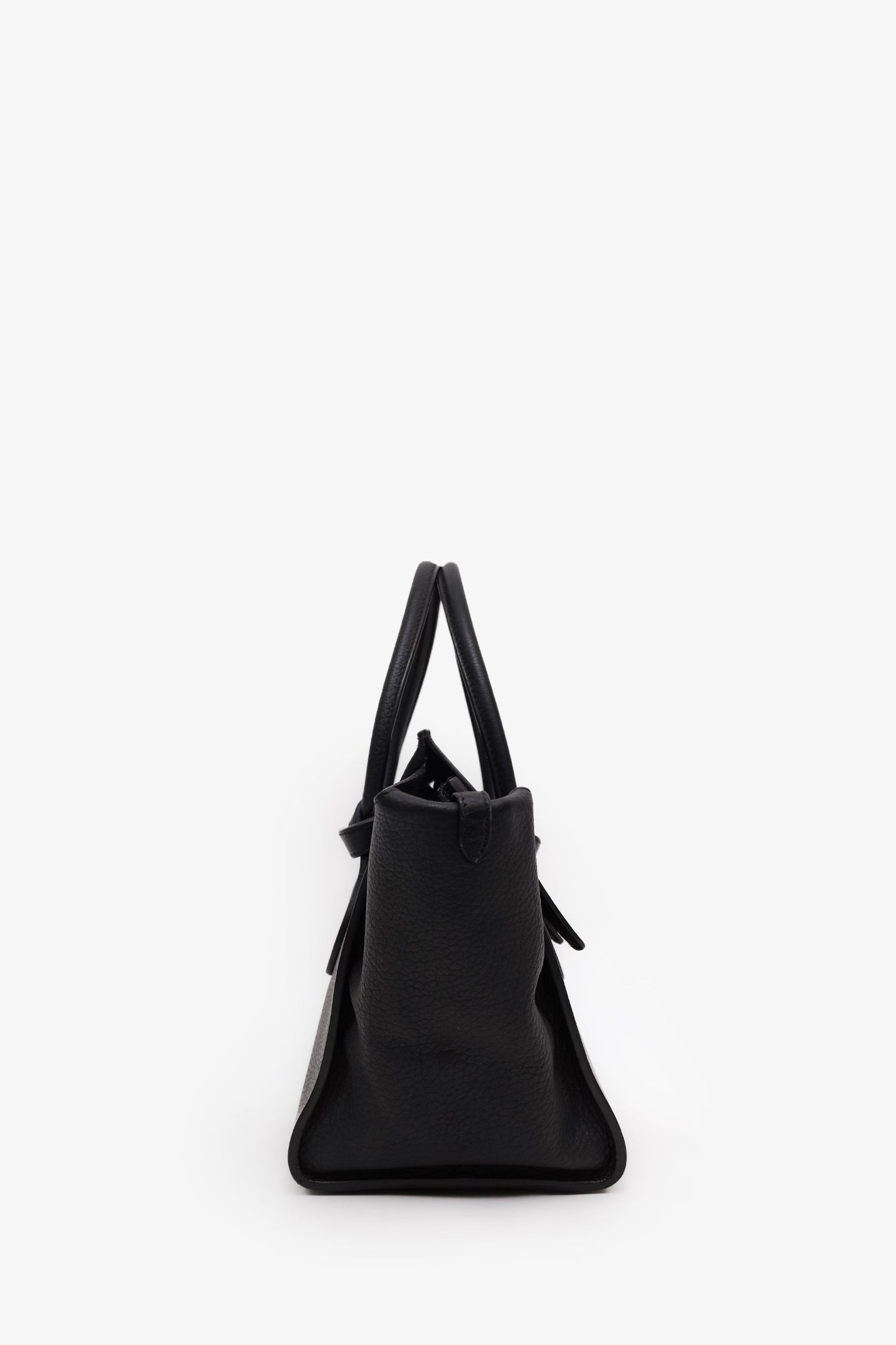 Celine Black Grained Calfskin Medium Tie Knot Tote Bag