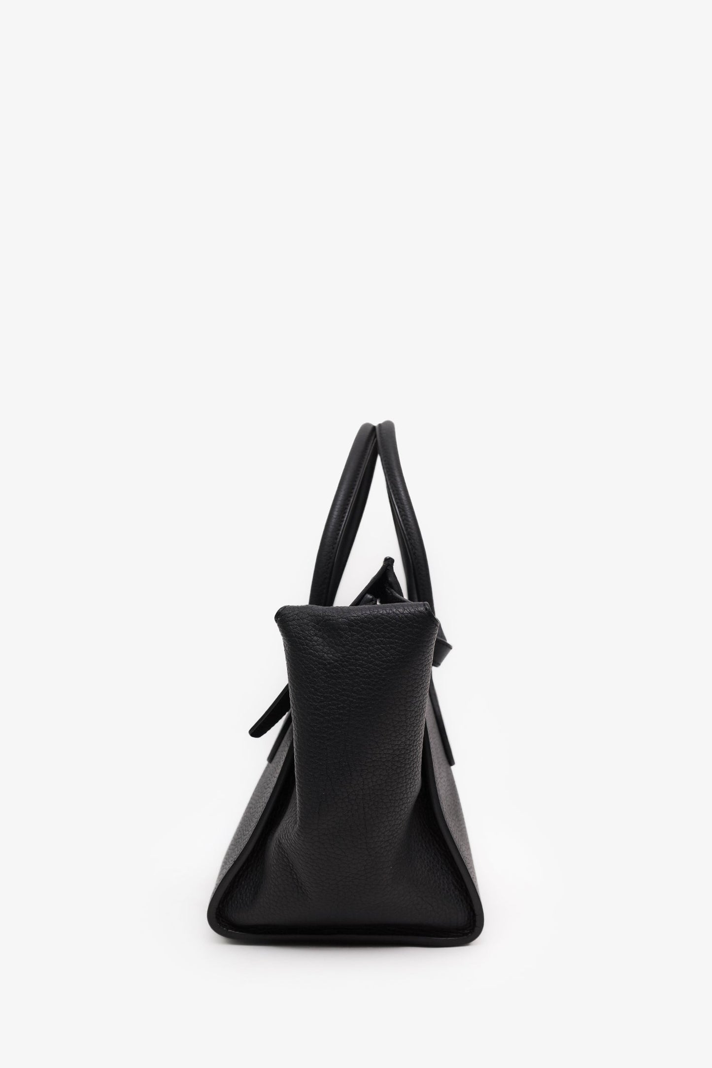 Celine Black Grained Calfskin Medium Tie Knot Tote Bag