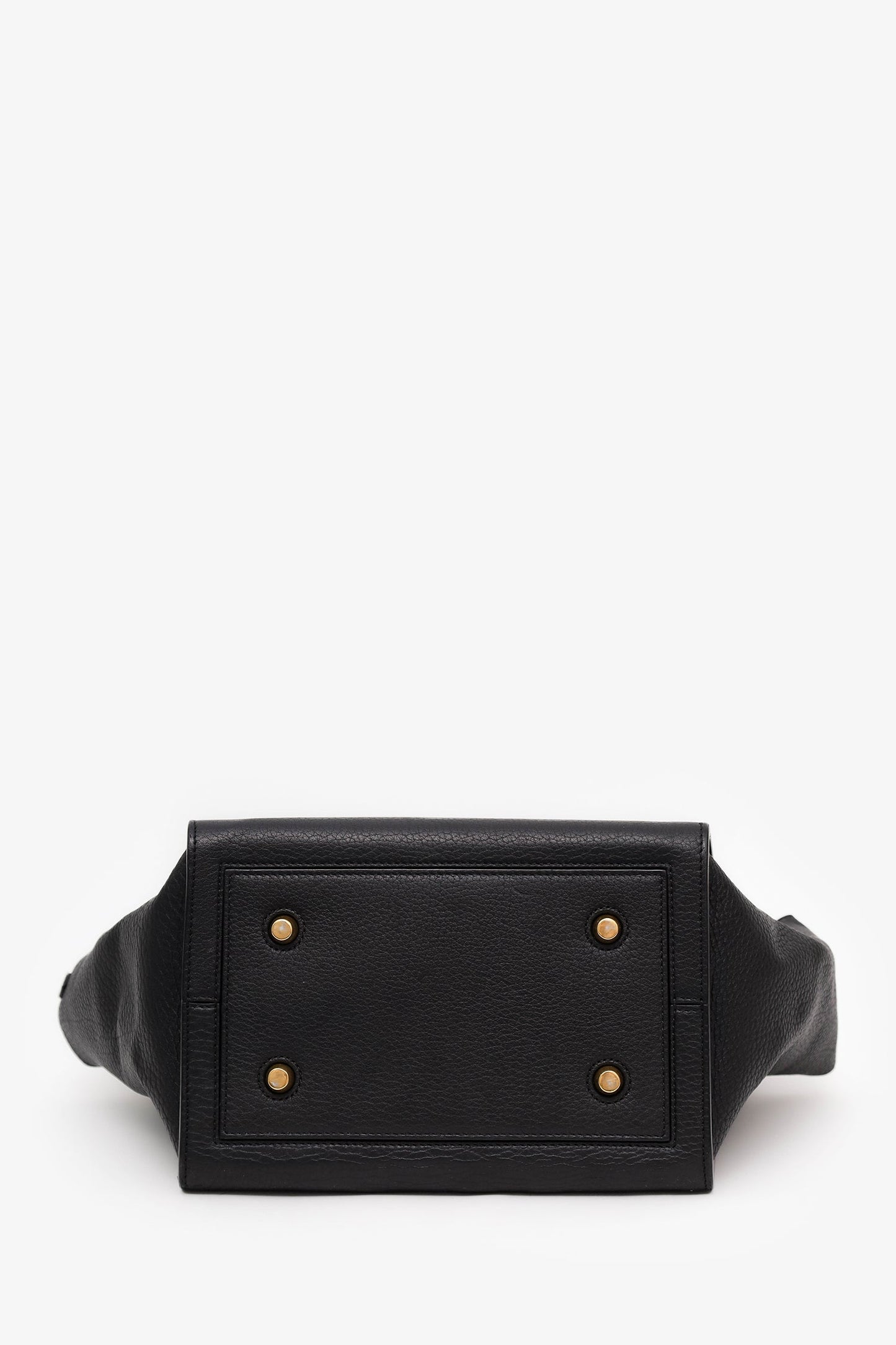 Celine Black Grained Calfskin Medium Tie Knot Tote Bag