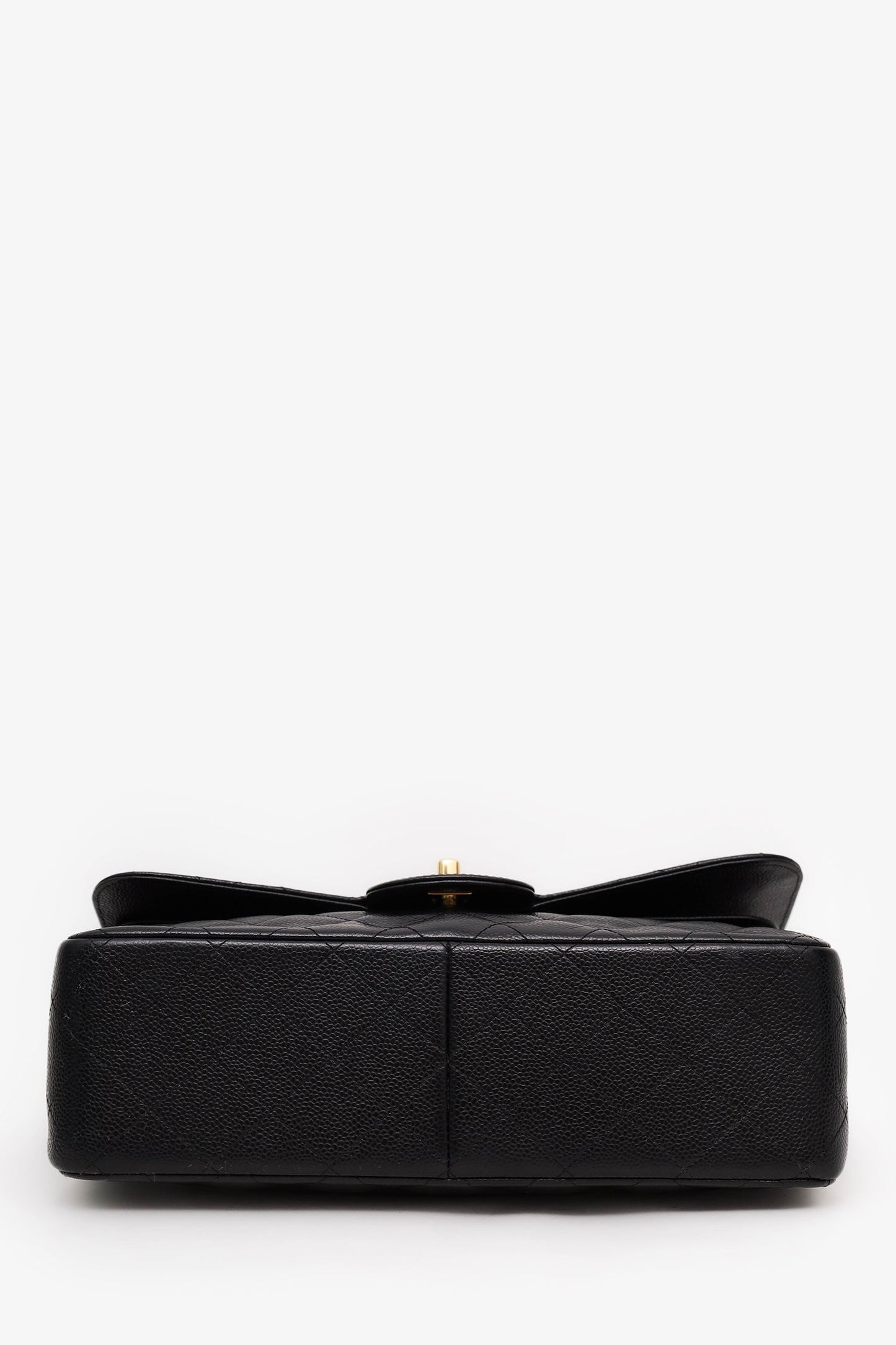 Chanel™ 2013-14 Black Caviar Jumbo Classic Double Flap Bag