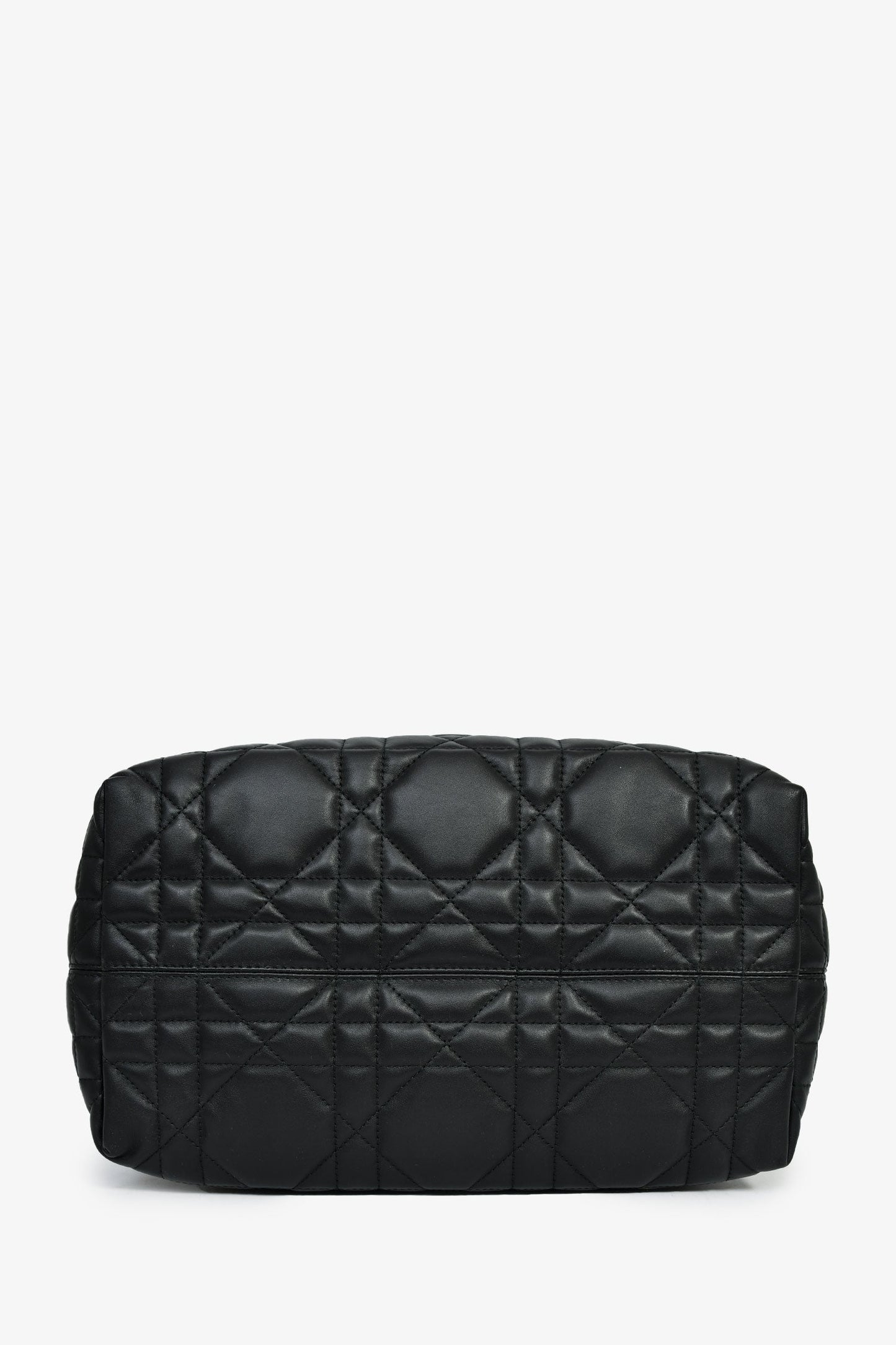 Christian Dior 2024 Black Cannage Lambskin Leather Medium 'Toujours' Bag