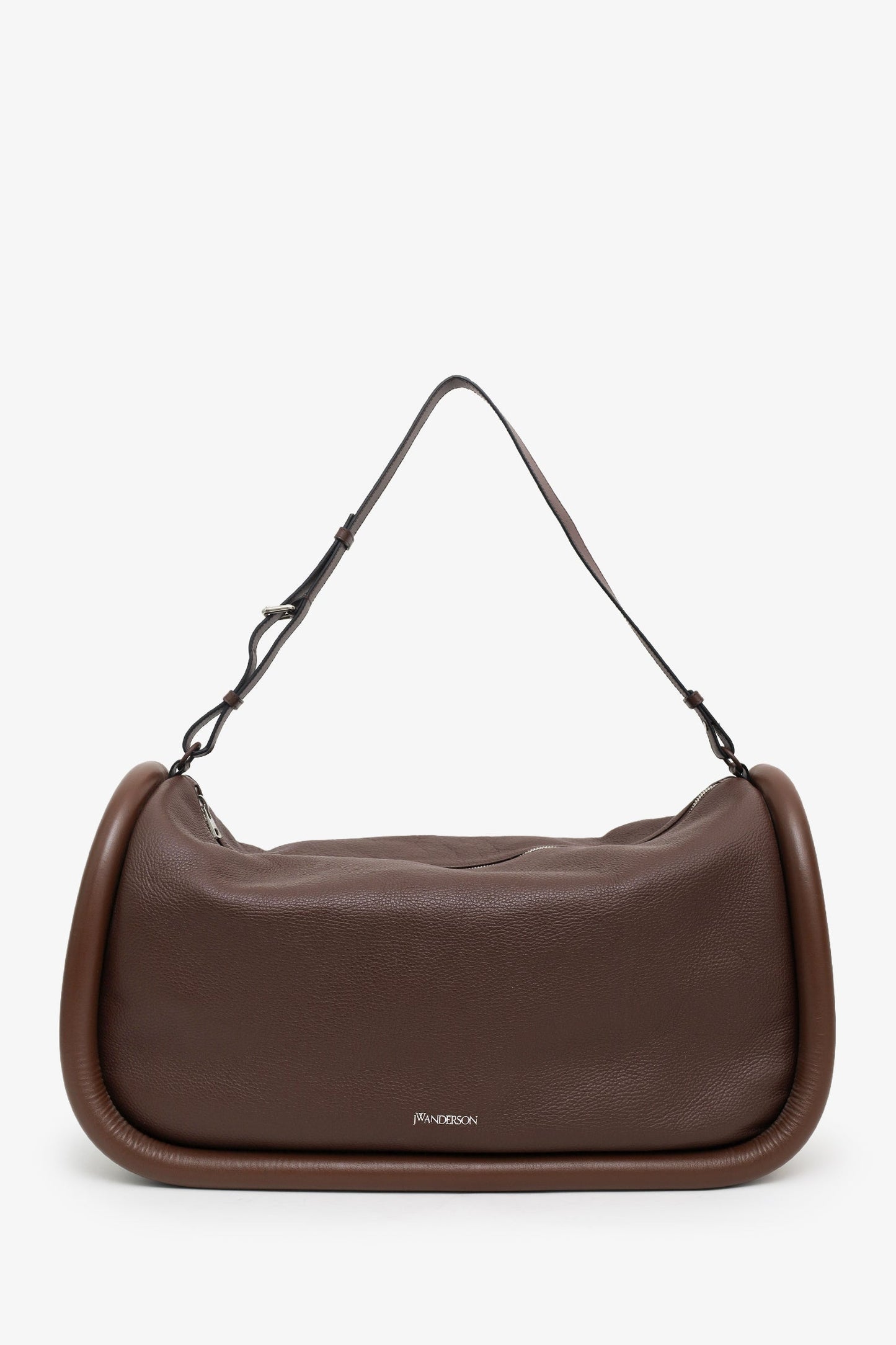 JW Anderson Brown Pebbled Leather Bumper-36 Duffel Bag