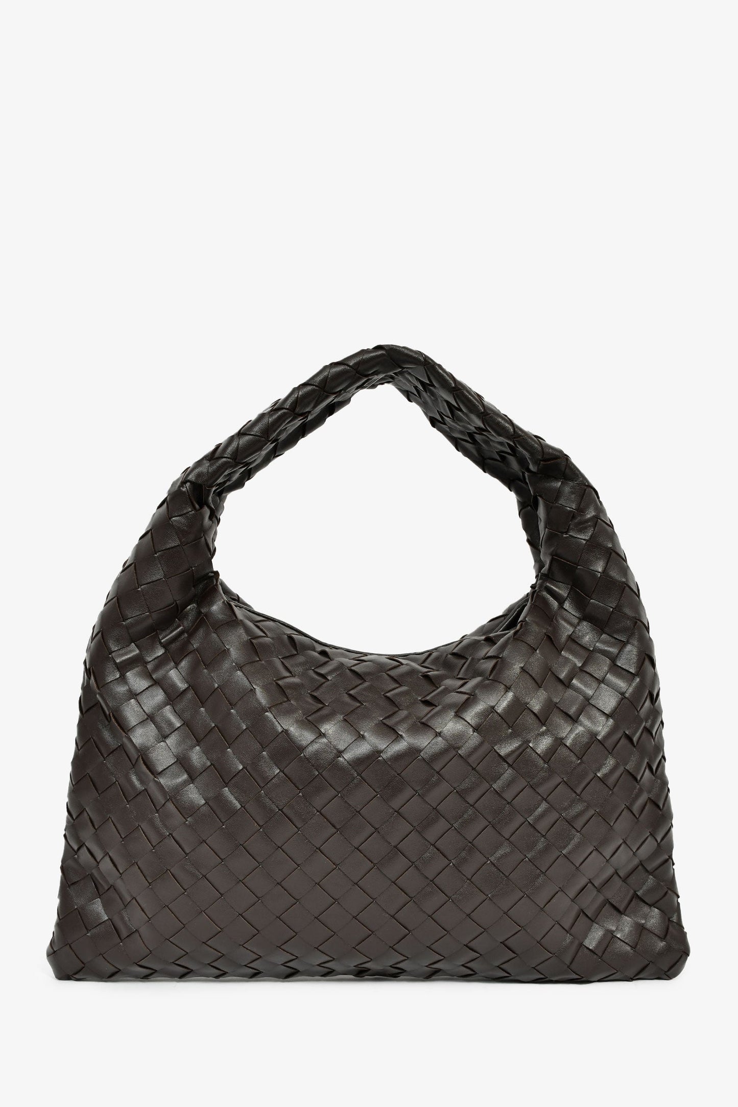 Bottega Veneta Brown Intrecciato Leather Small Hop Bag