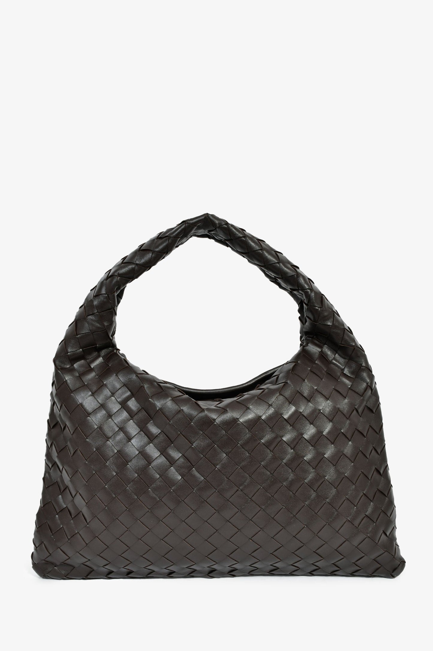 Bottega Veneta Brown Intrecciato Leather Small Hop Bag