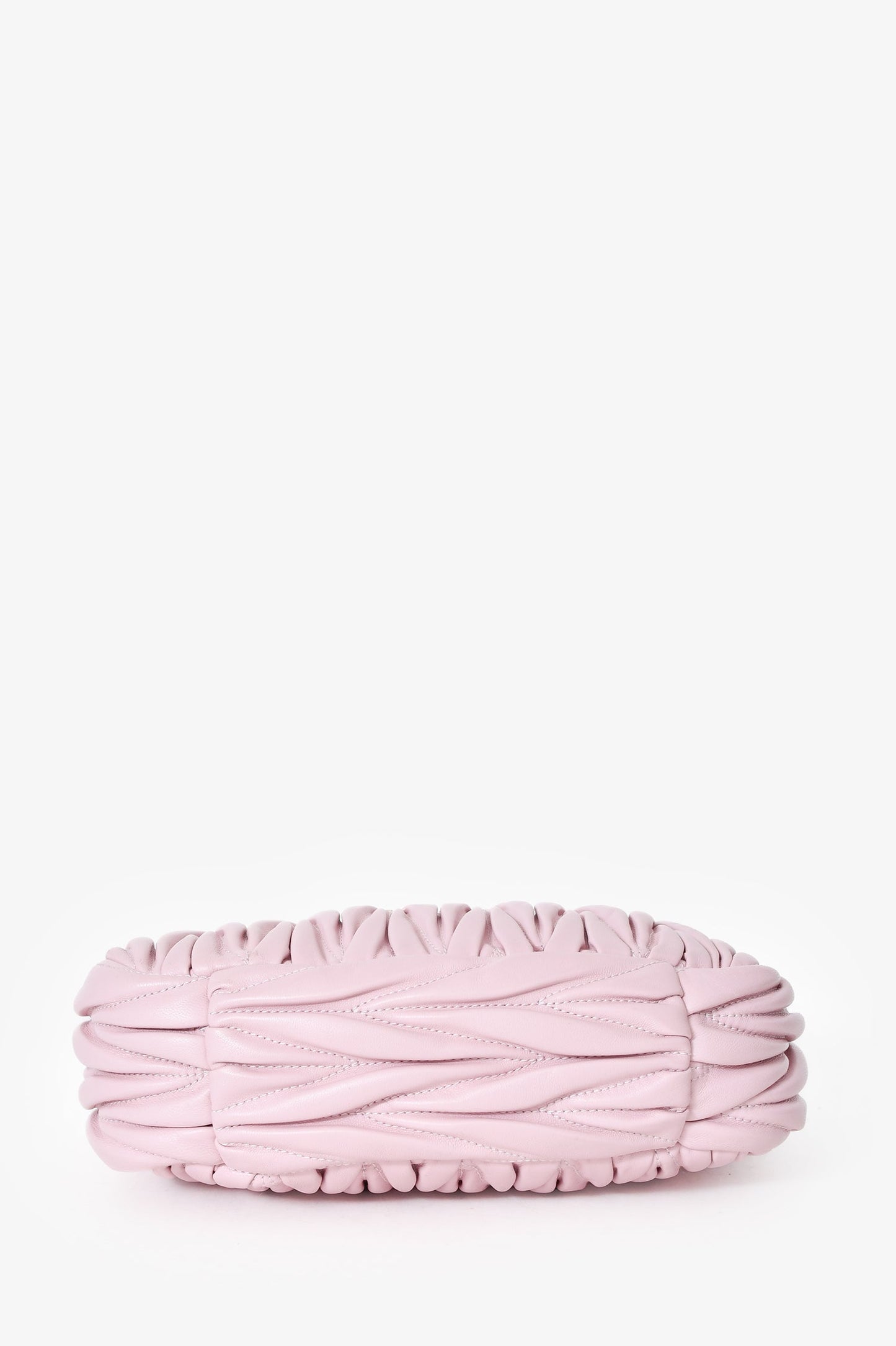 Miu Miu Powder Pink Nappa Matelasse Small Wander Hobo