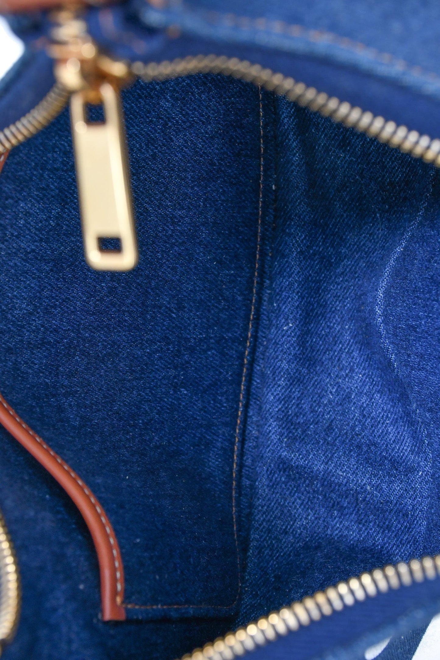 Celine 2021 Blue Denim Ava Shoulder Bag