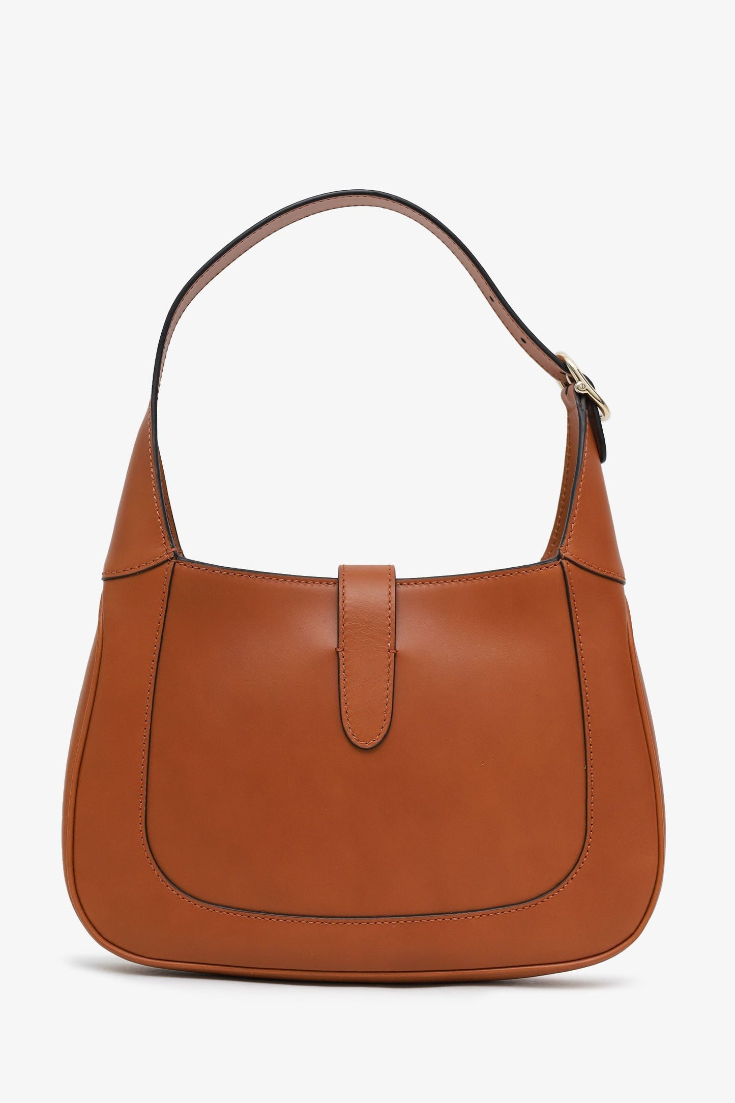 Gucci Brown Leather Medium Jackie 1961 Hobo Shoulder Bag With Strap