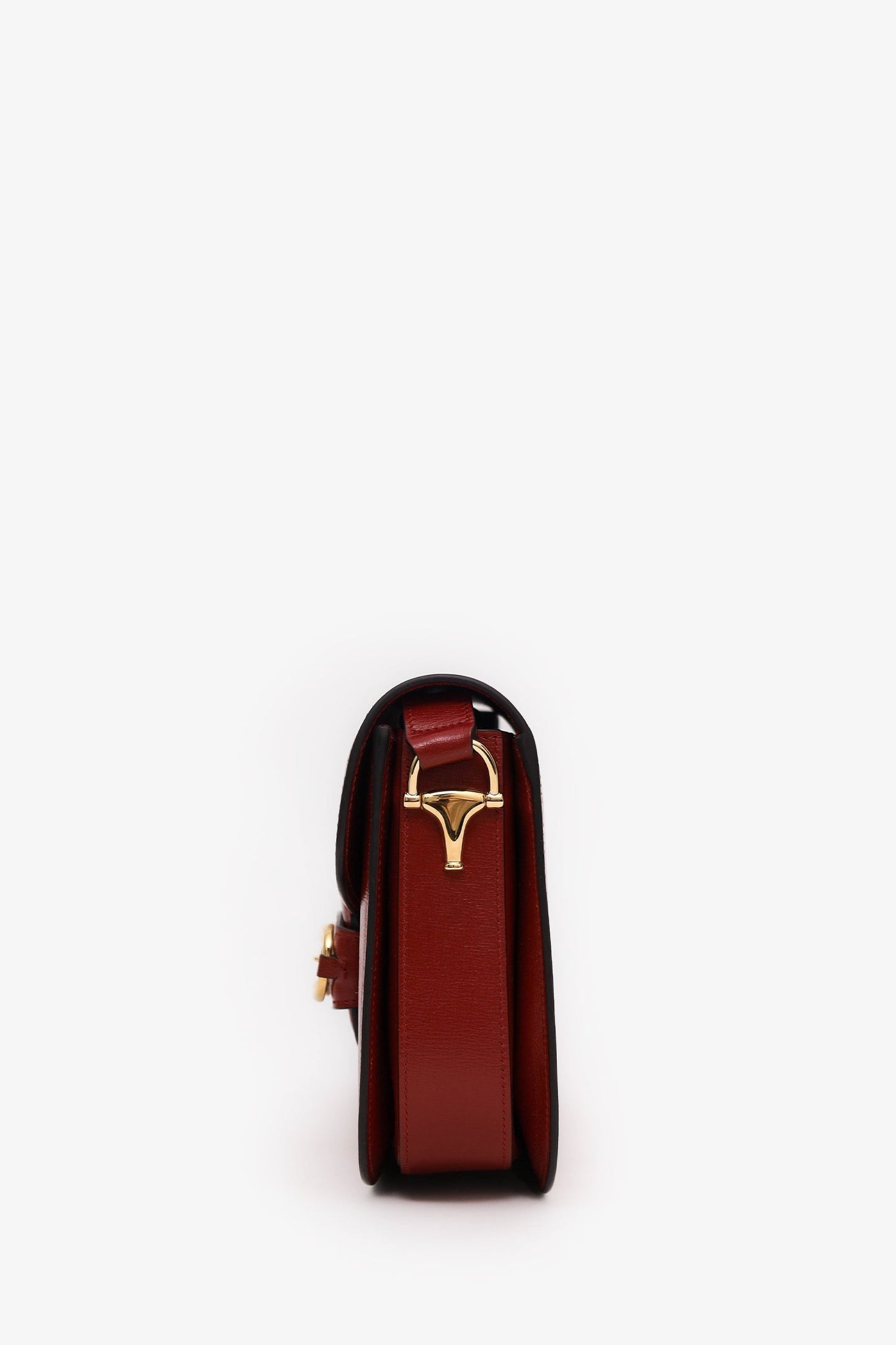Gucci Red Leather Horsebit Medium 1955 Shoulder Bag