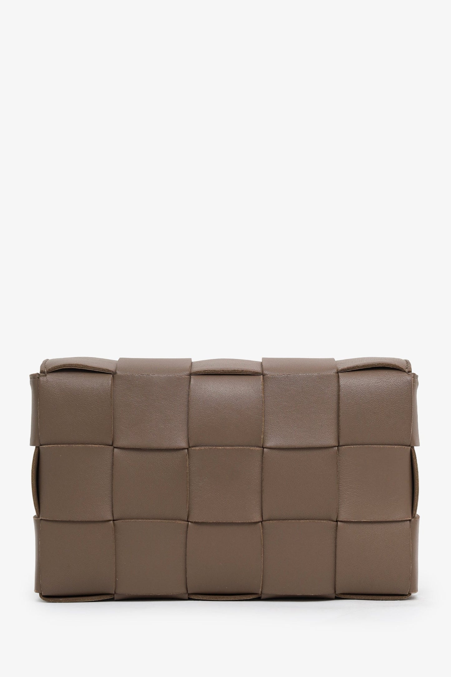 Bottega Veneta Brown Intrecciato Leather Cassette Crossbody Bag