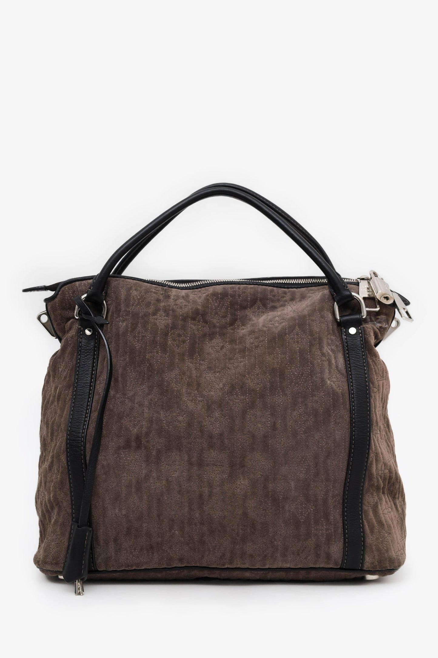 Louis Vuitton Brown Suede LV Monogram Antheia Ixia PM With Strap