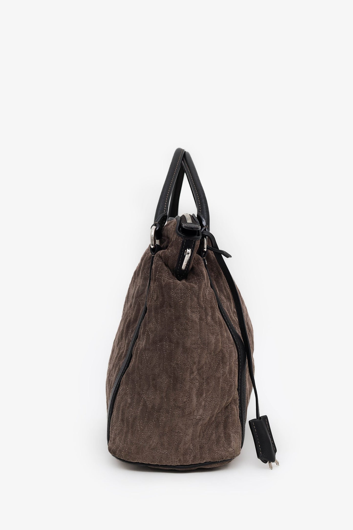 Louis Vuitton Brown Suede LV Monogram Antheia Ixia PM With Strap