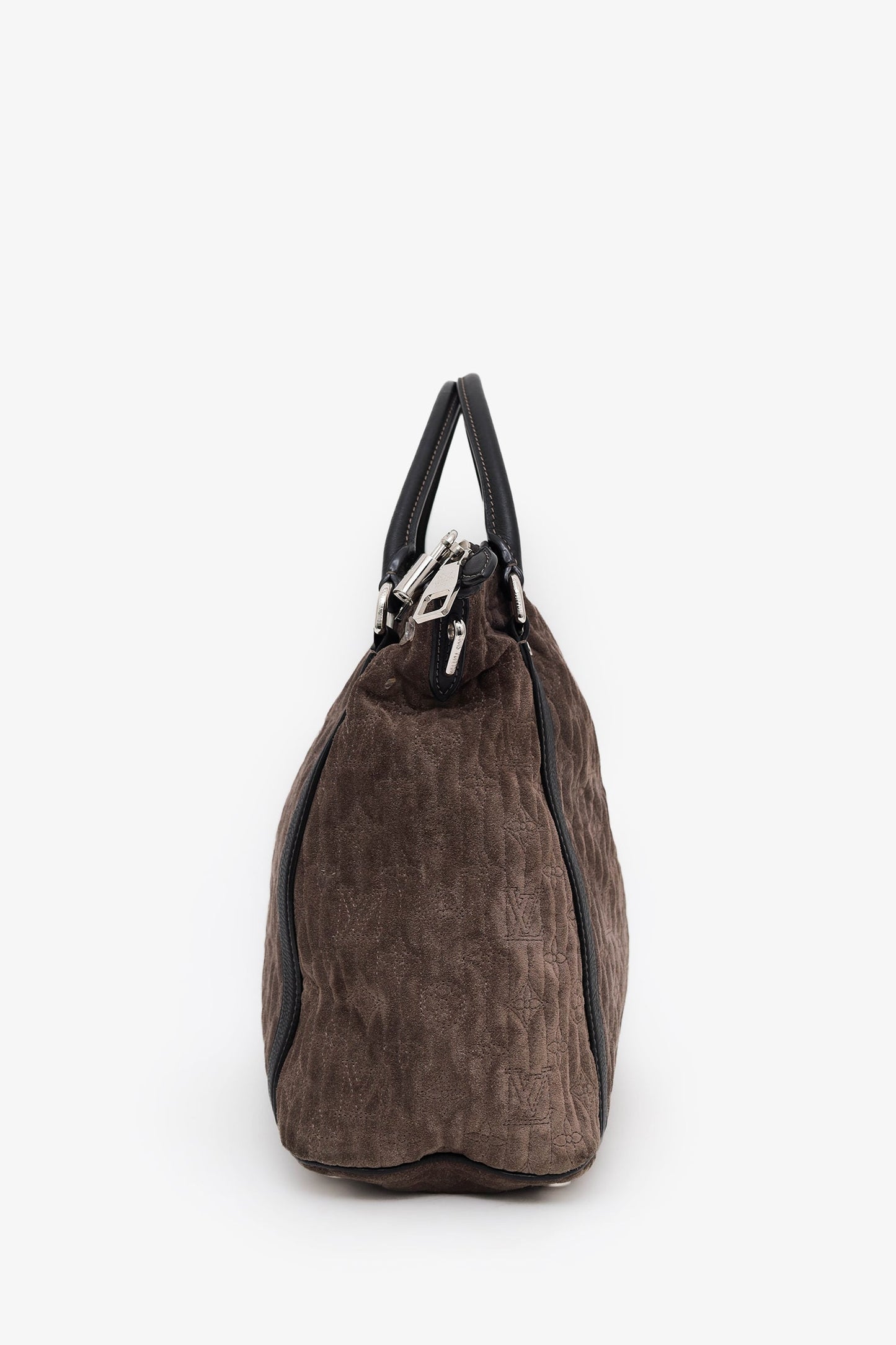 Louis Vuitton Brown Suede LV Monogram Antheia Ixia PM With Strap