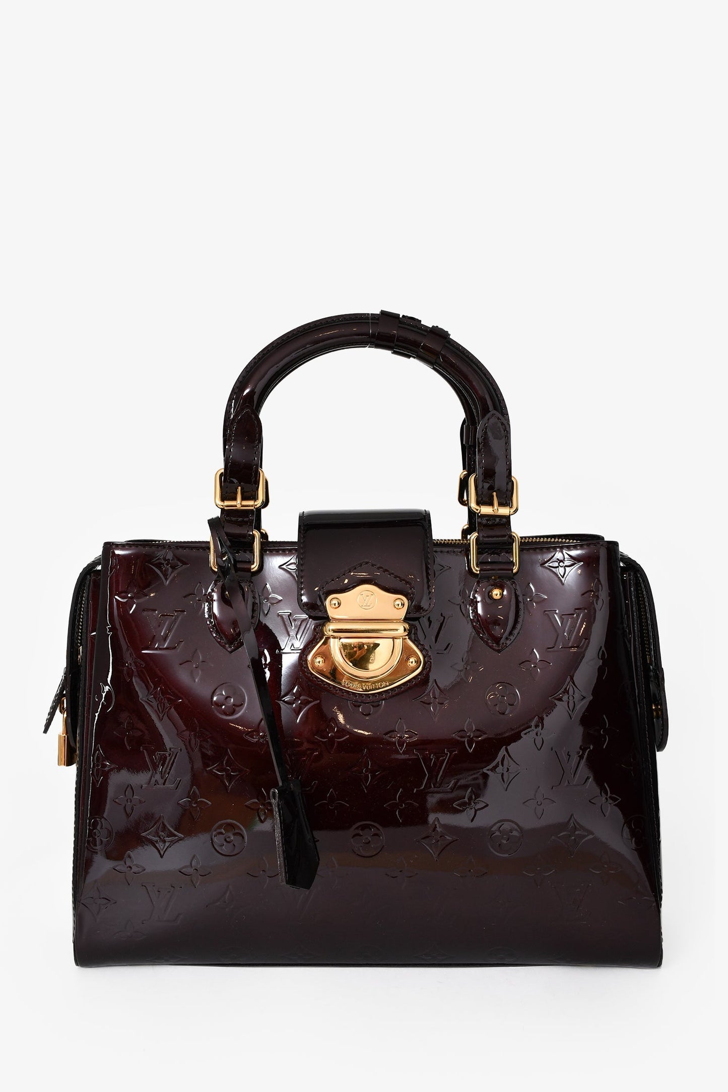 Louis Vuitton 2011 Amaranthe Patent Leather Vernis 'Melrose Avenue' Tote