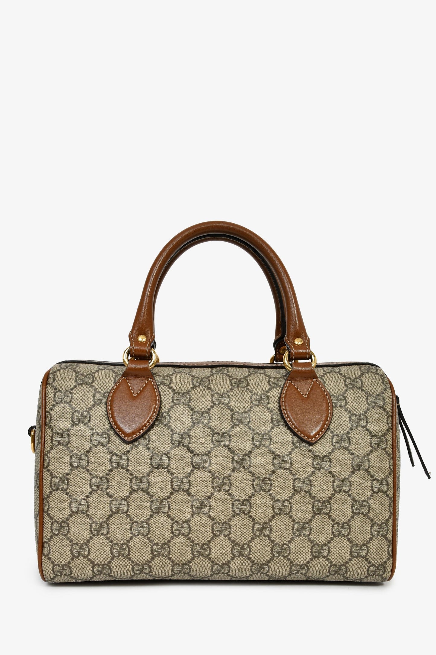 Gucci Limited Edition GG Supreme Butterfly Embroidered Boston Bag