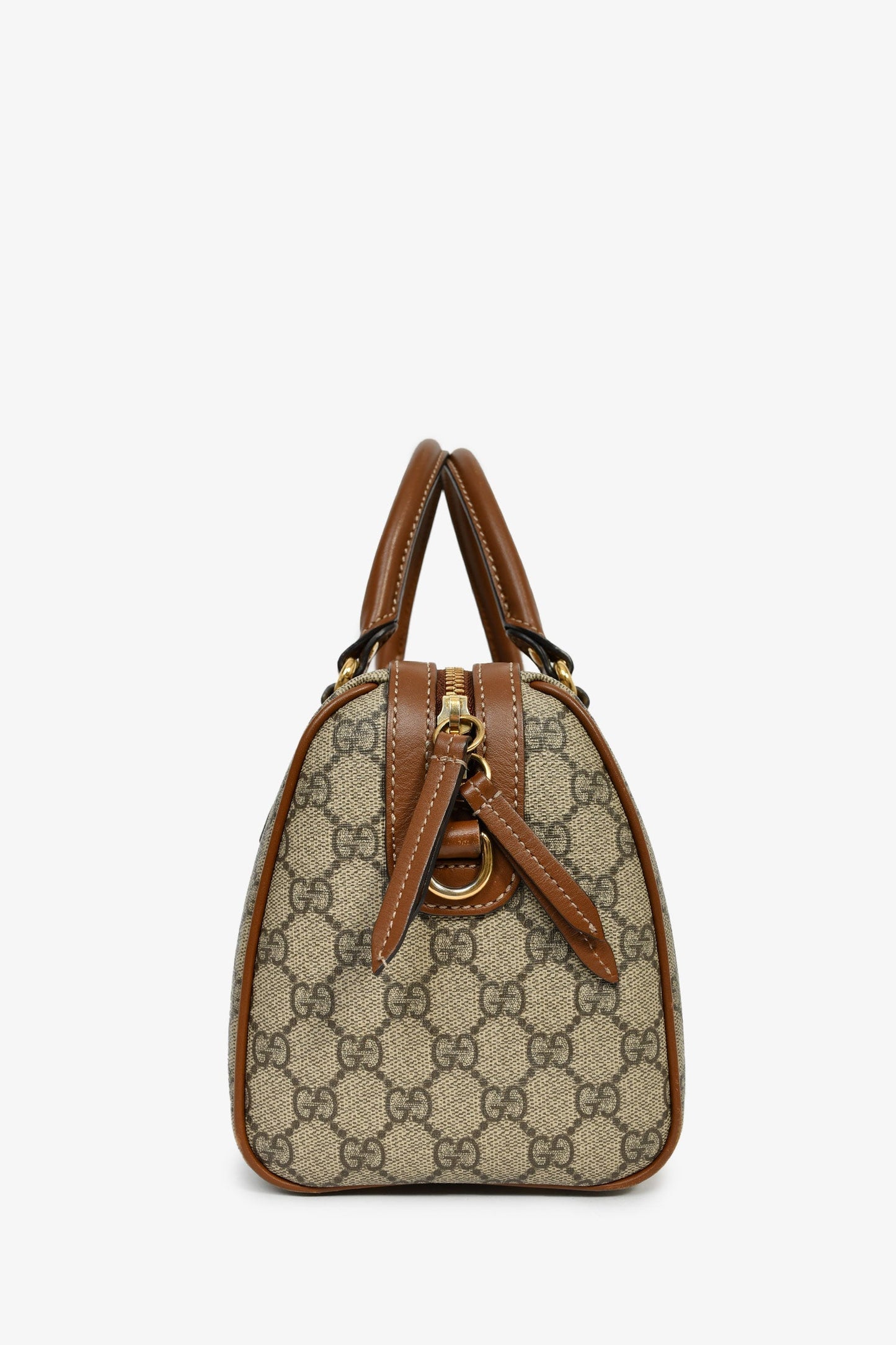 Gucci Limited Edition GG Supreme Butterfly Embroidered Boston Bag