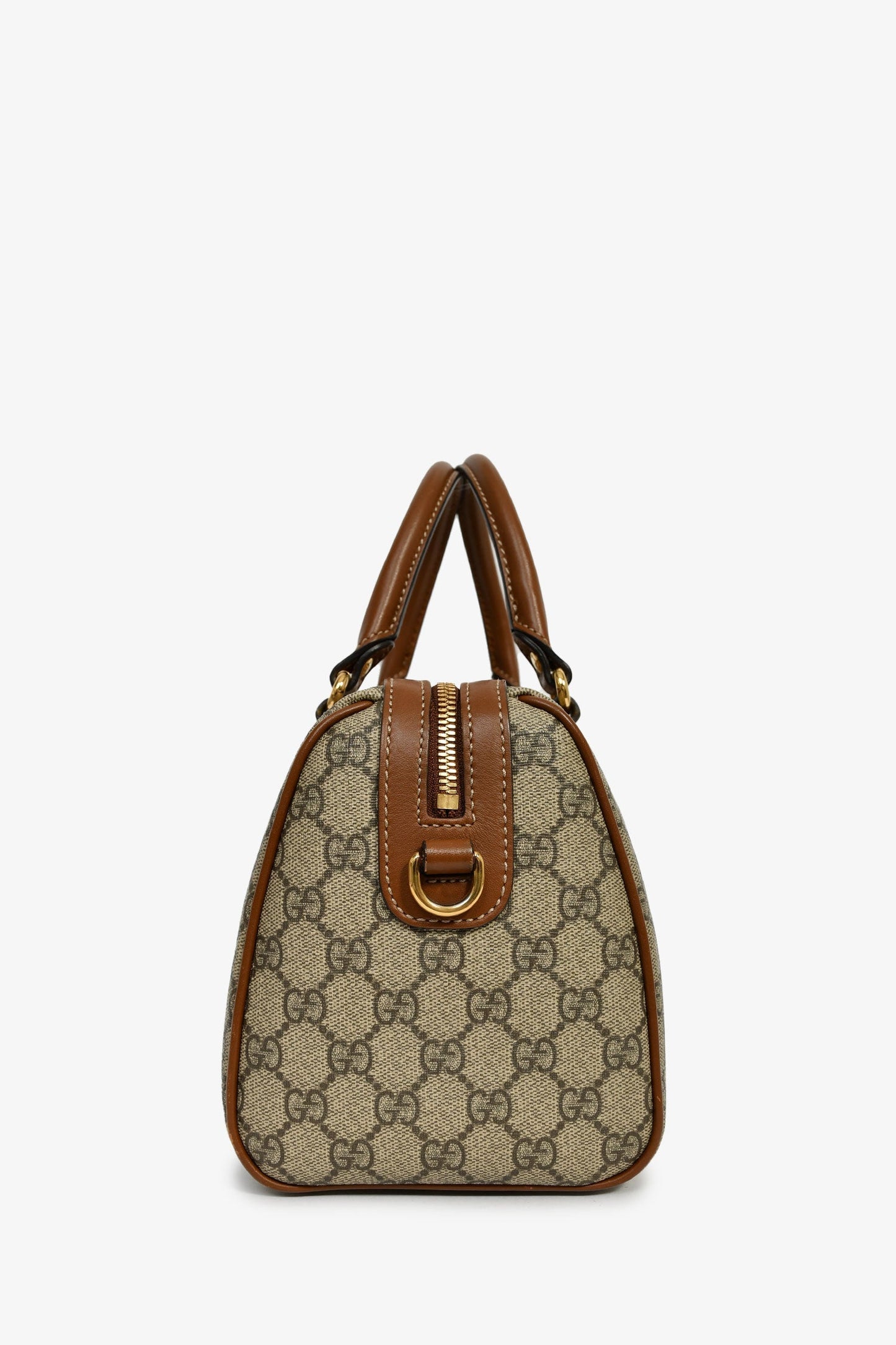 Gucci Limited Edition GG Supreme Butterfly Embroidered Boston Bag