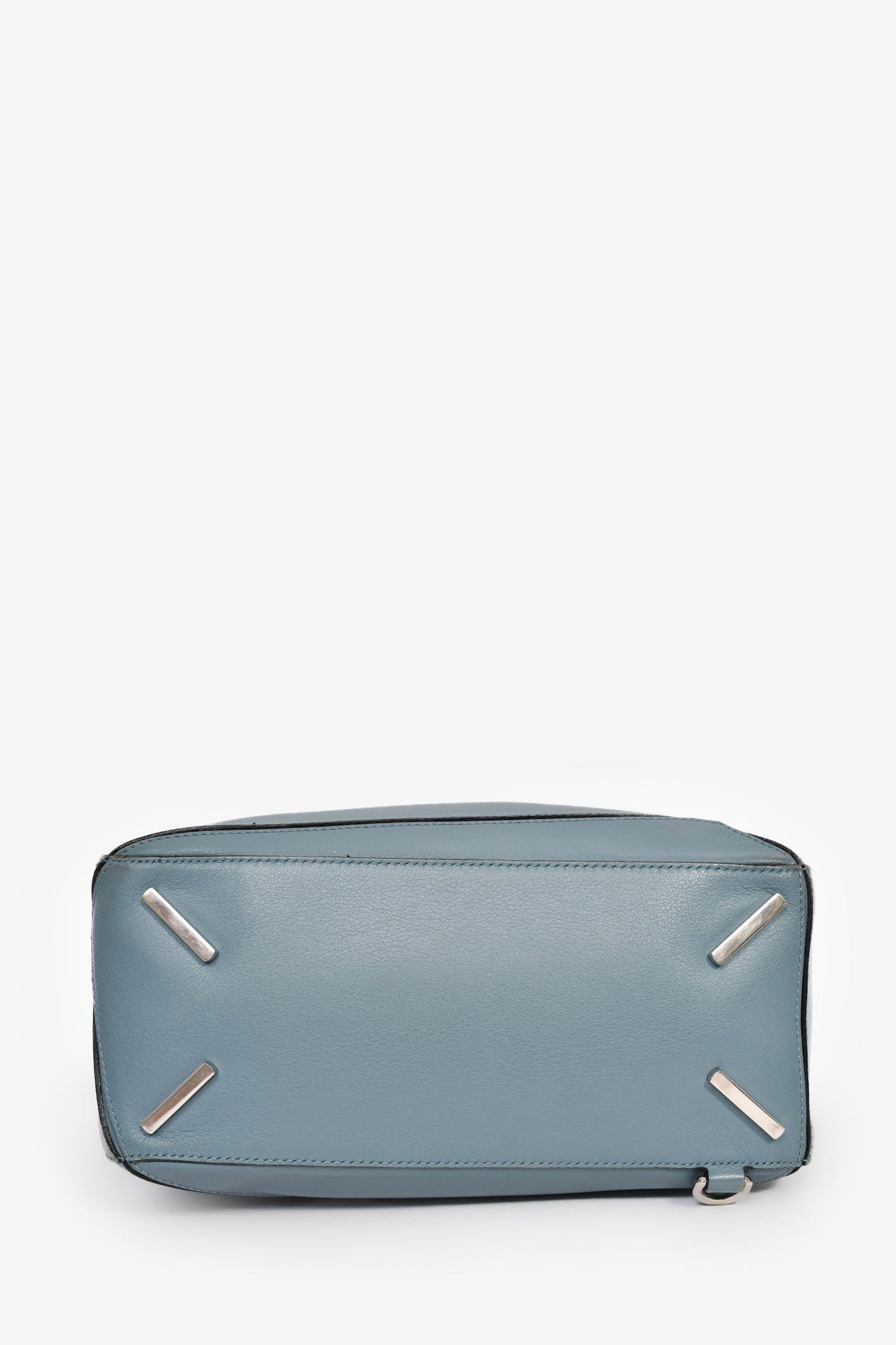 Loewe 2015 Blue Leather Large Puzzle Bag With Strap