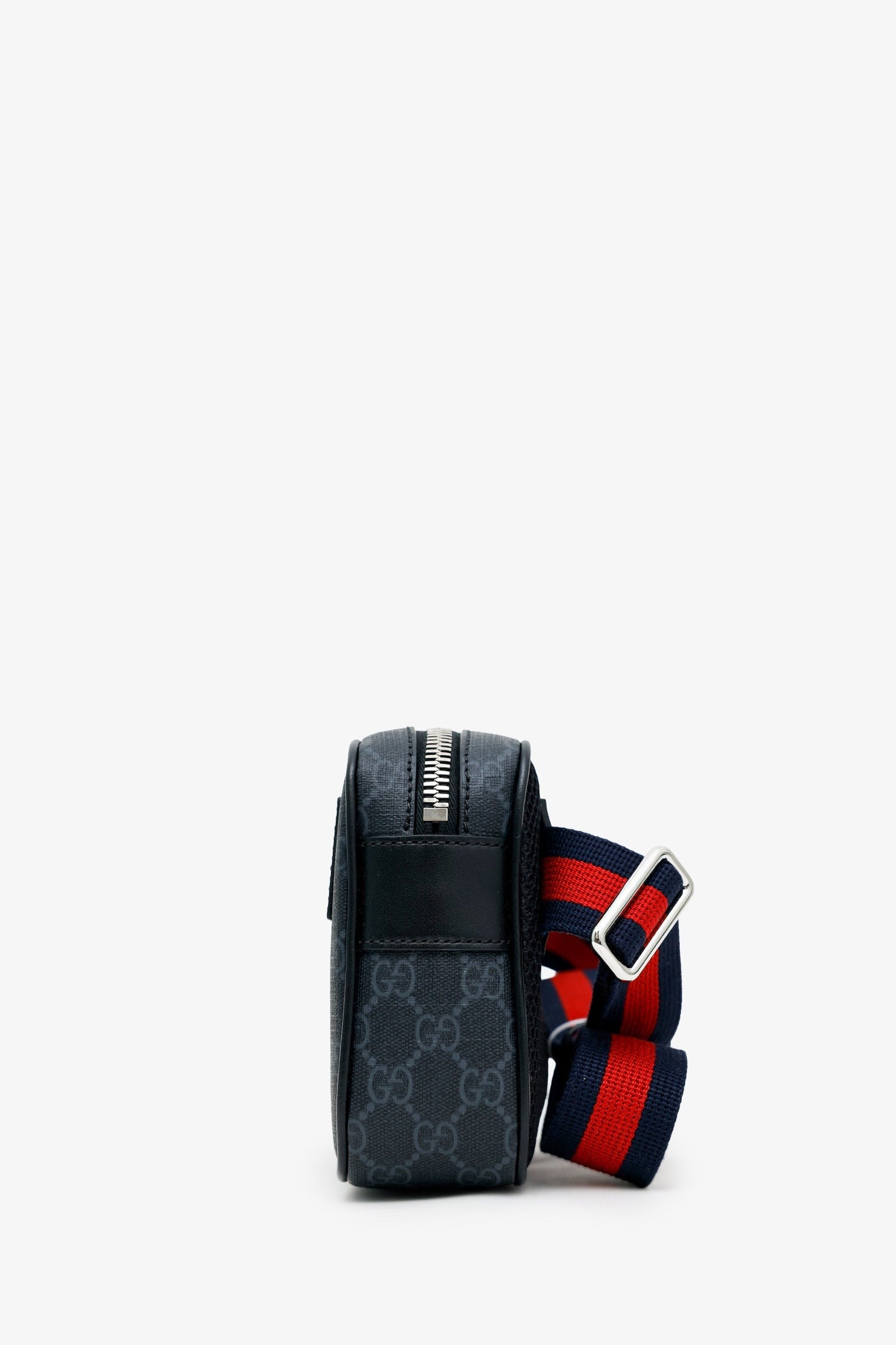 Gucci Black GG Supreme Canvas Belt Bag