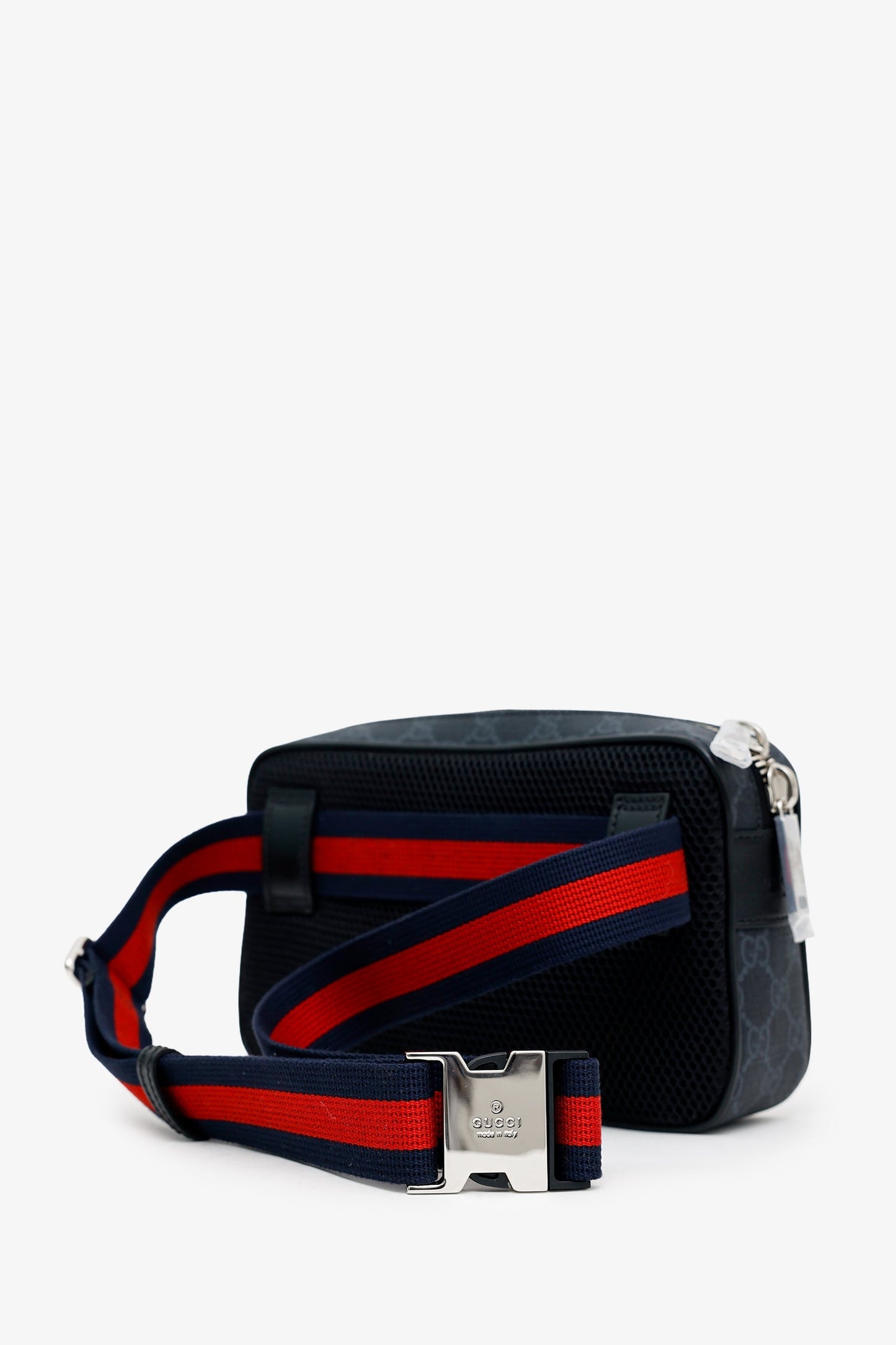 Gucci Black GG Supreme Canvas Belt Bag