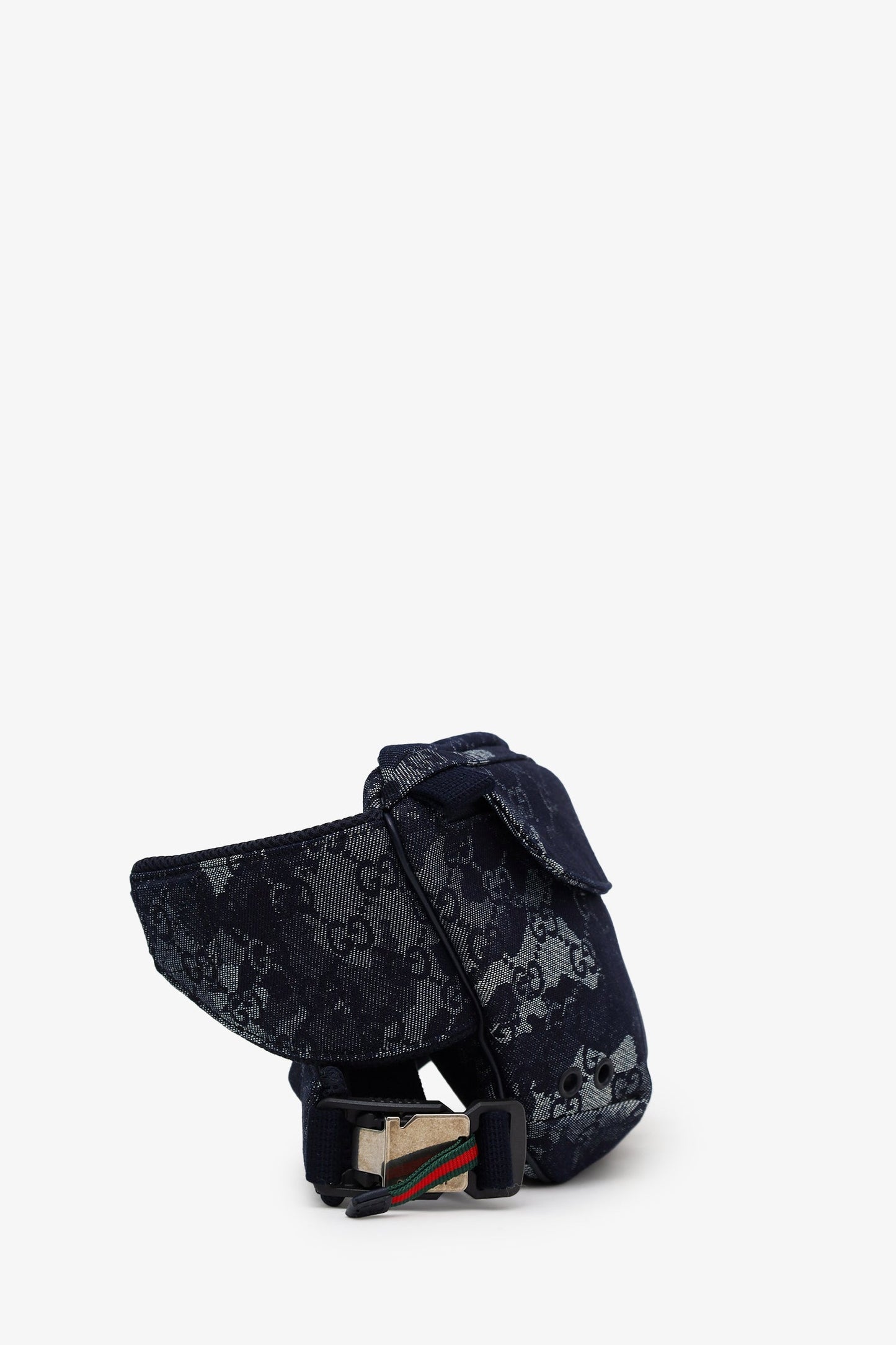 Gucci Navy Denim Camouflage Belt Bag