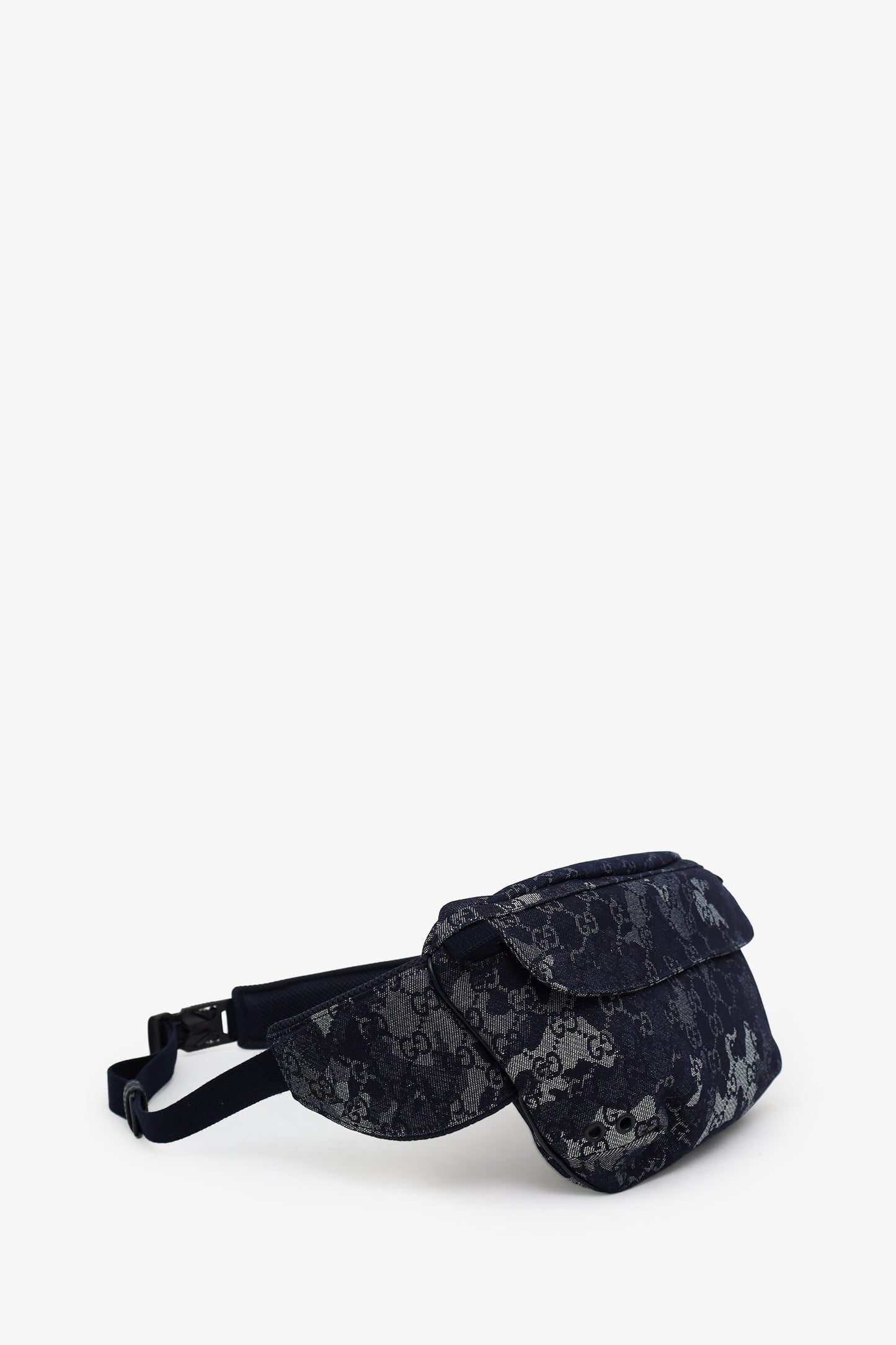 Gucci Navy Denim Camouflage Belt Bag