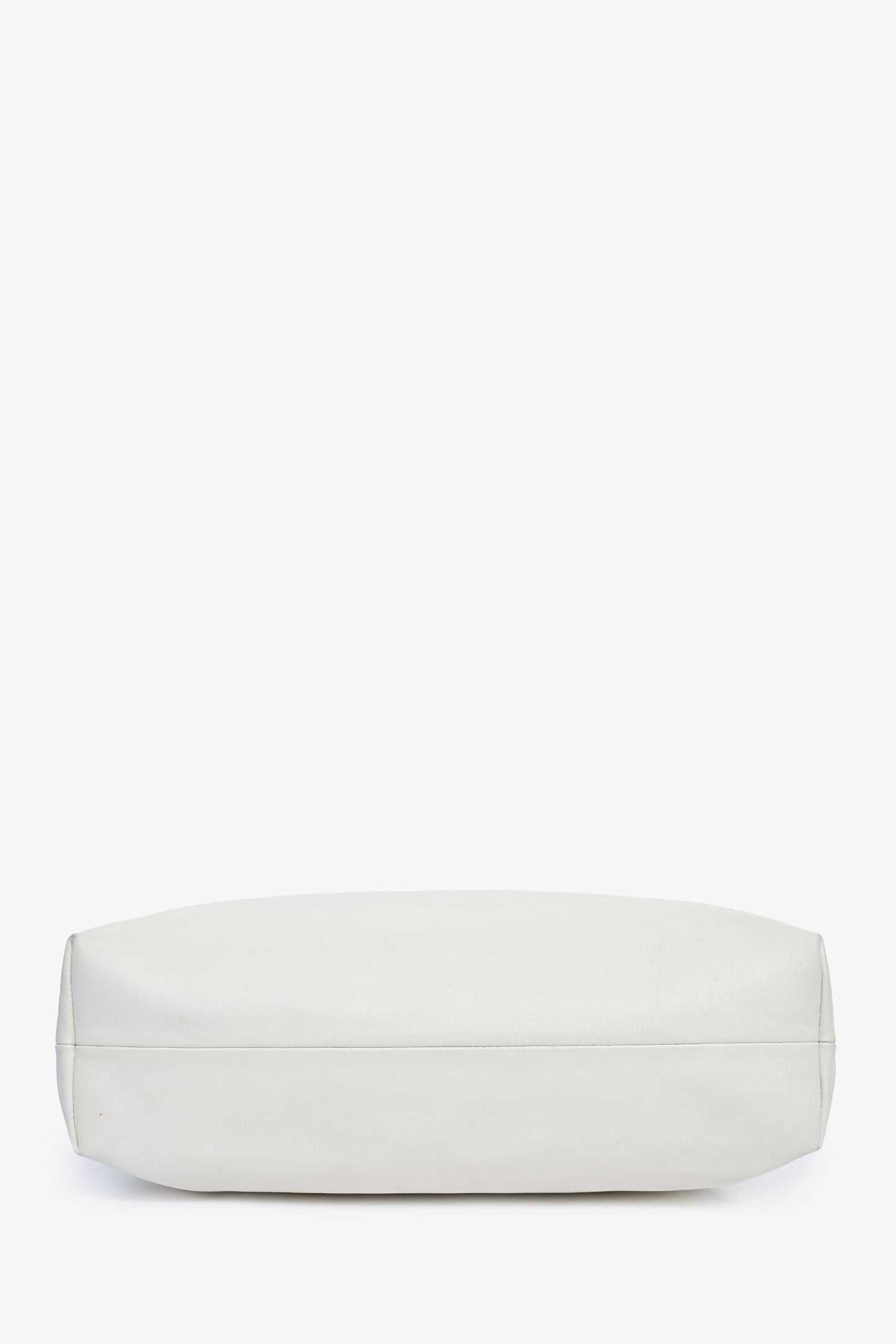 Miu Miu White Leather Logo Hobo Bag