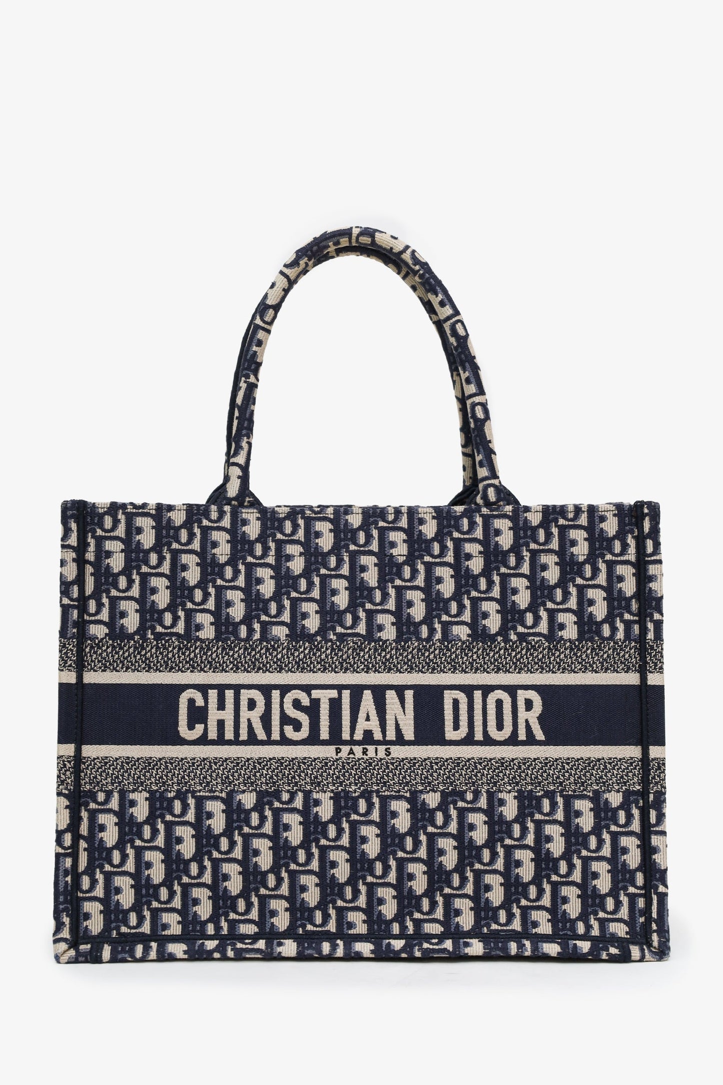 Christian Dior 2021 Blue Oblique Medium Book Tote