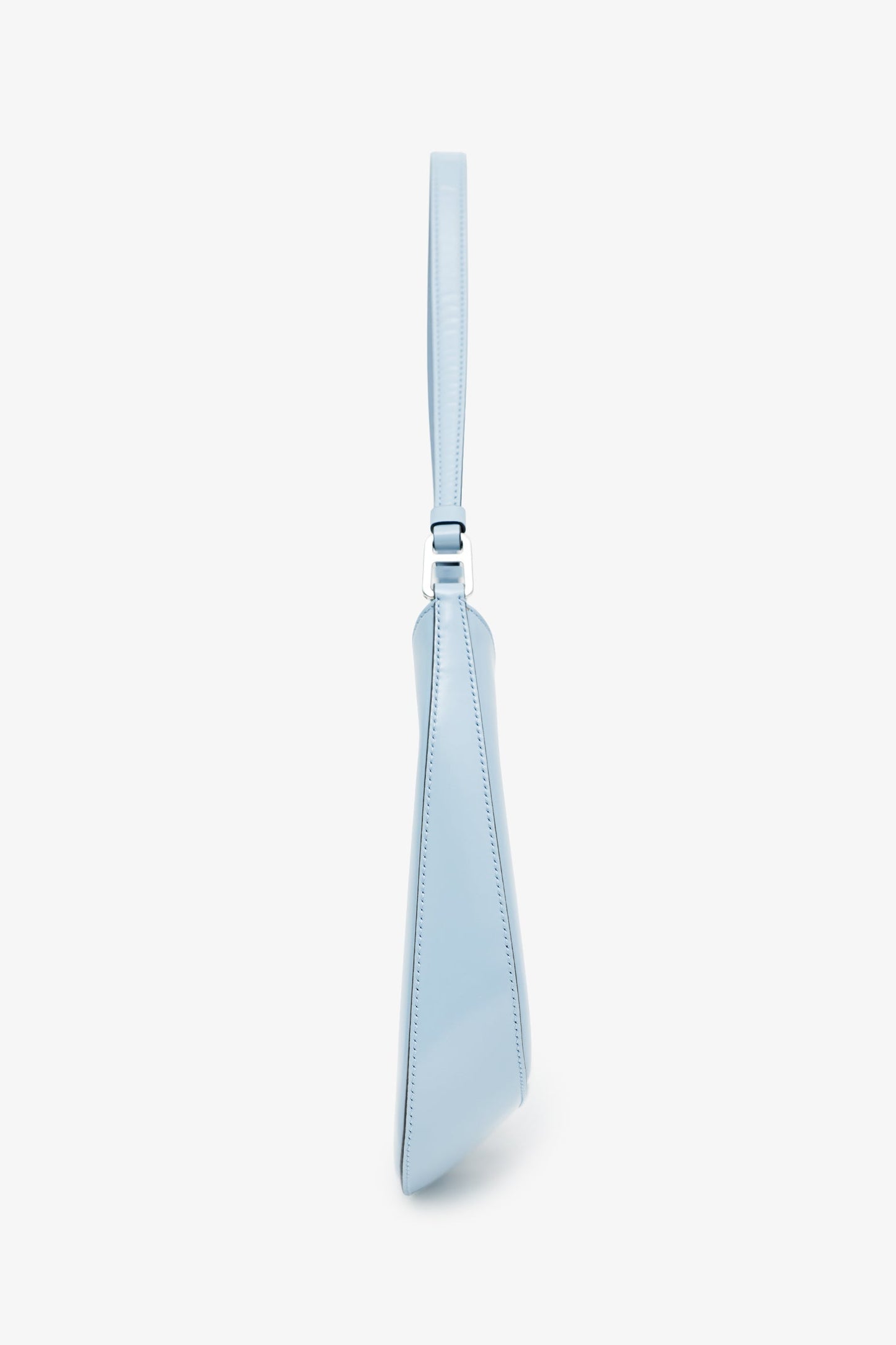 Prada Blue Brushed Leather 'Cleo' Shoulder Bag