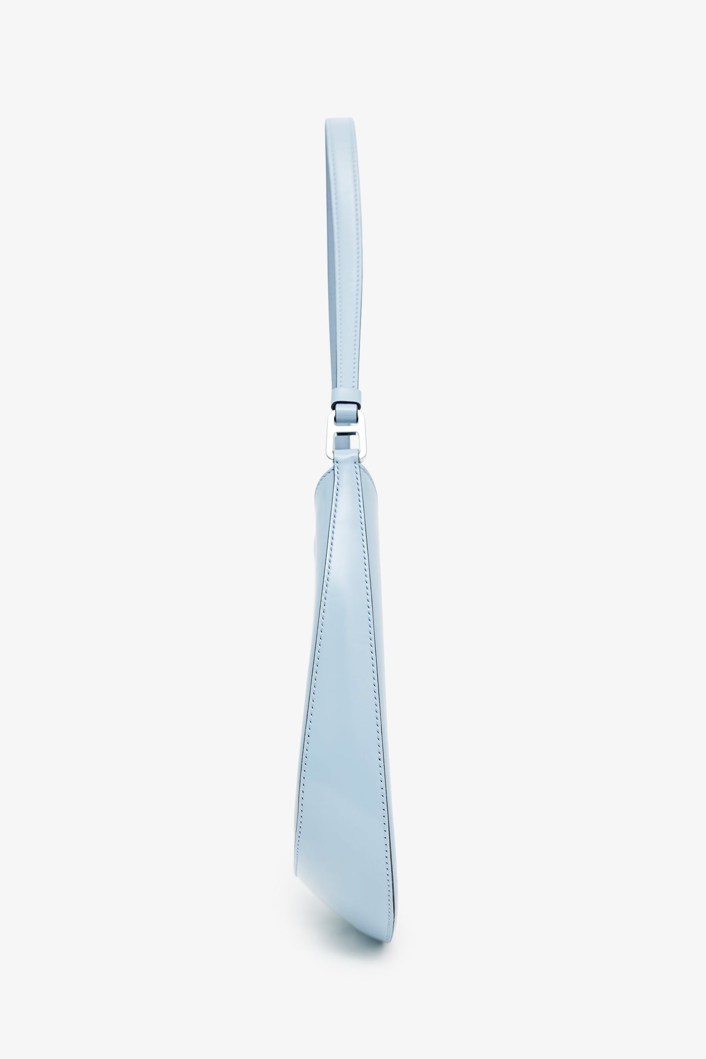 Prada Blue Brushed Leather 'Cleo' Shoulder Bag