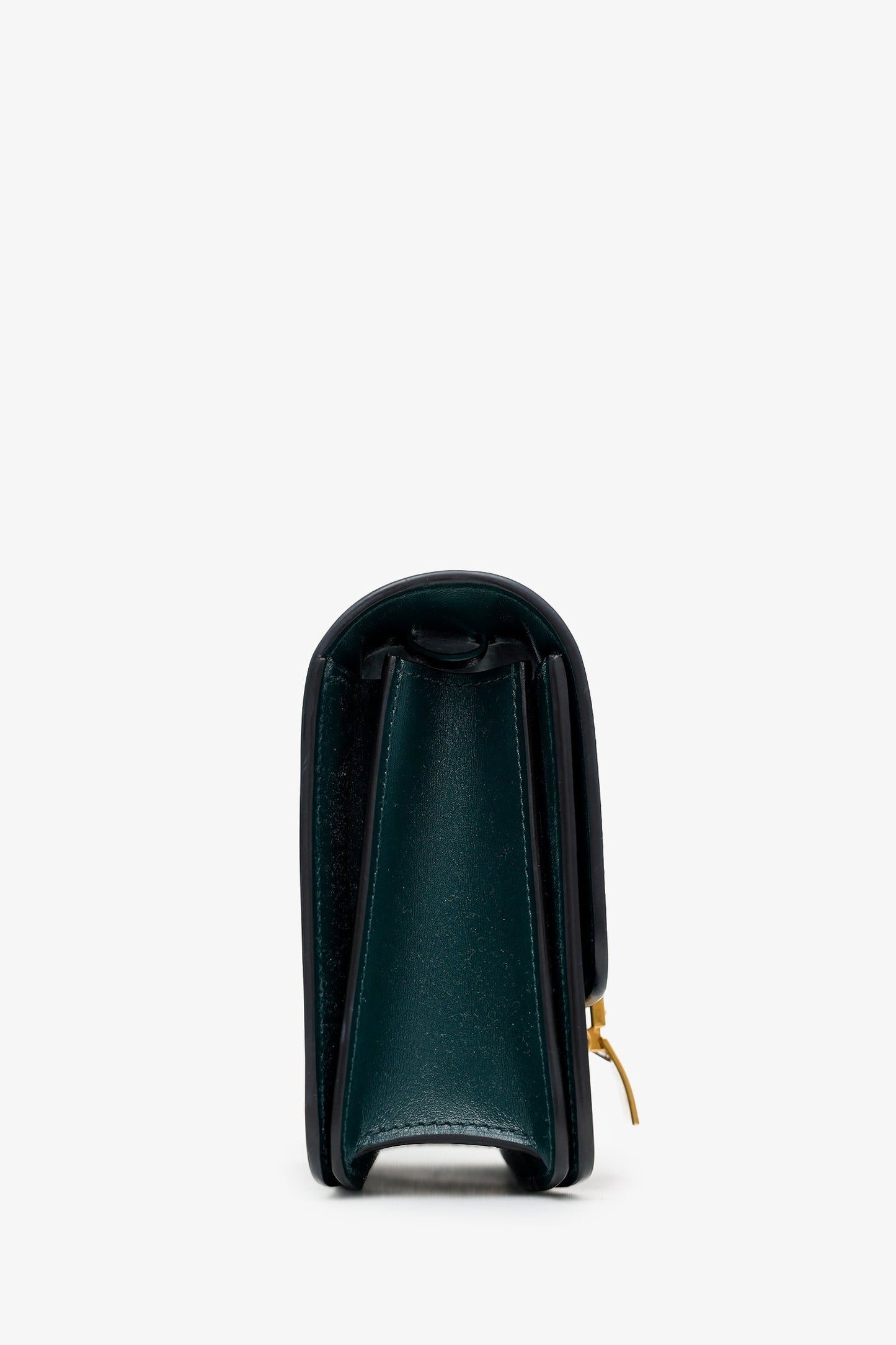 Celine Green Leather Small Box Crossbody Bag
