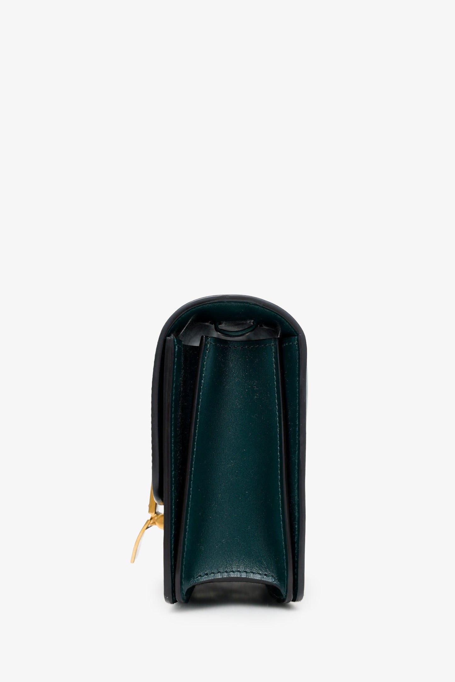 Celine Green Leather Small Box Crossbody Bag