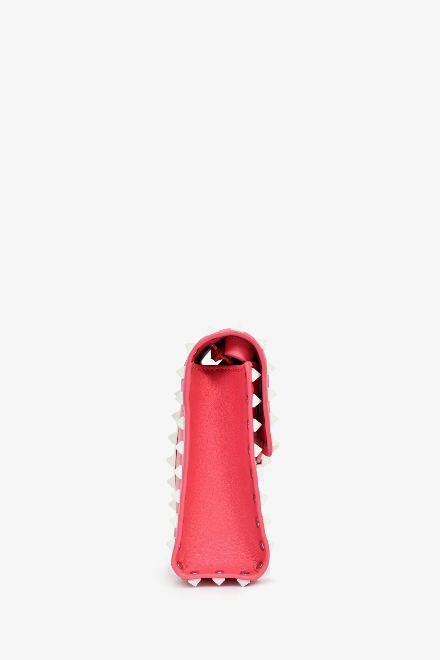 Valentino Pink/White Calfskin Rockstud Shoulder Bag