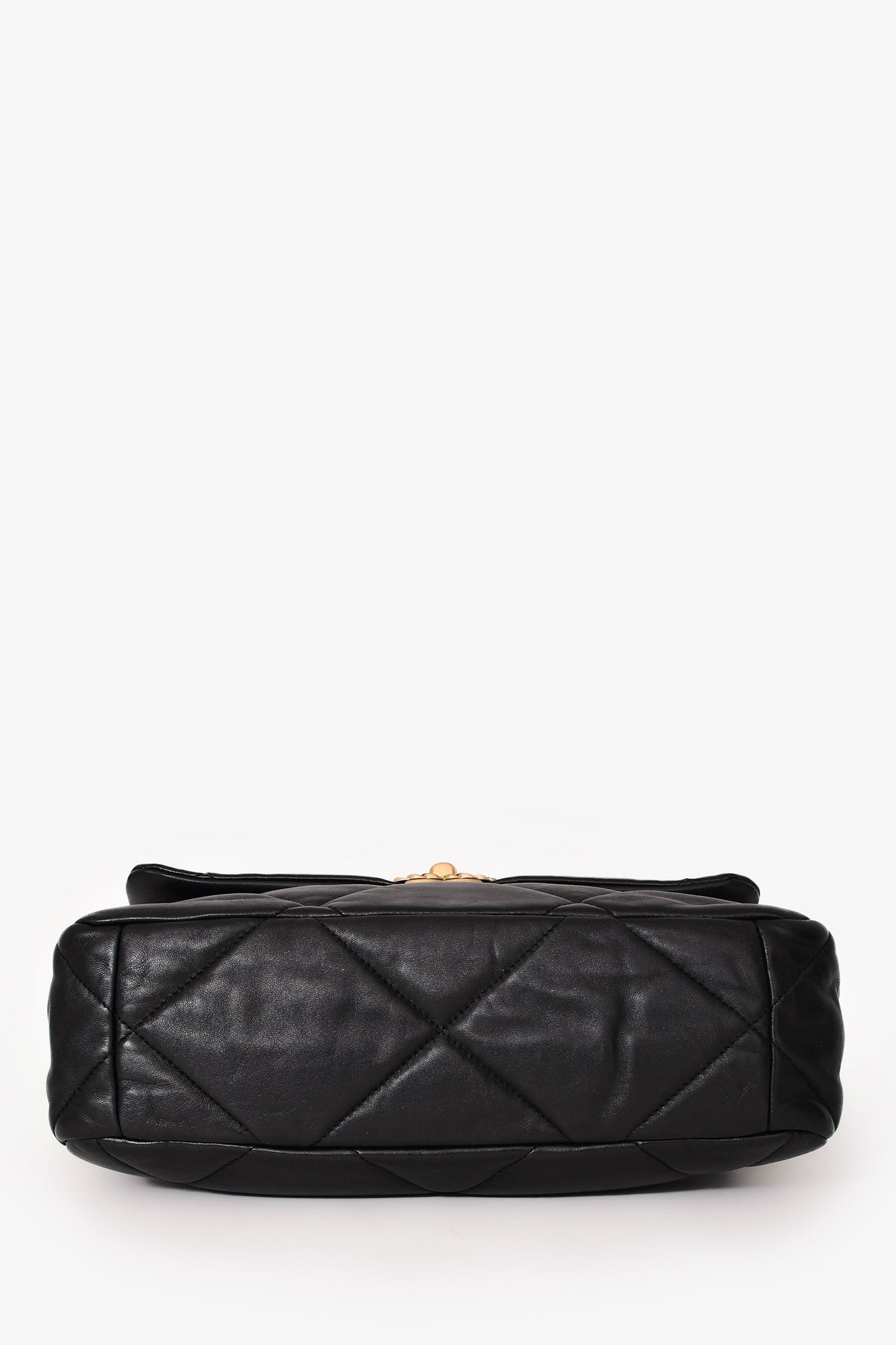 Chanel™ Black Leather 19 Flap Bag