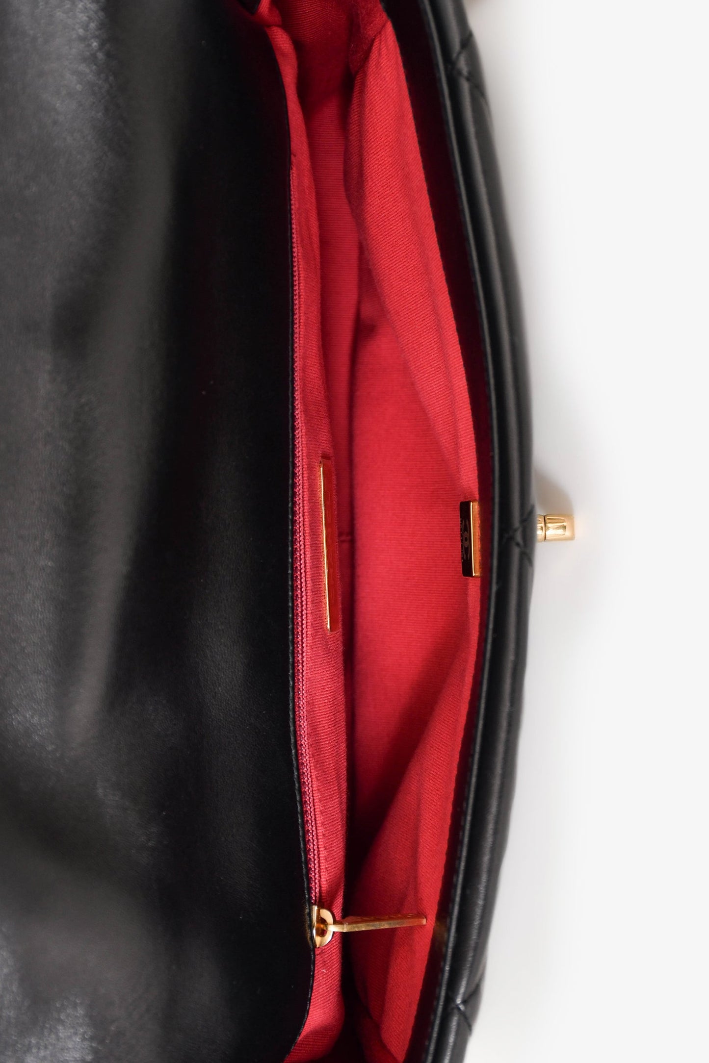 Chanel™ Black Leather 19 Flap Bag