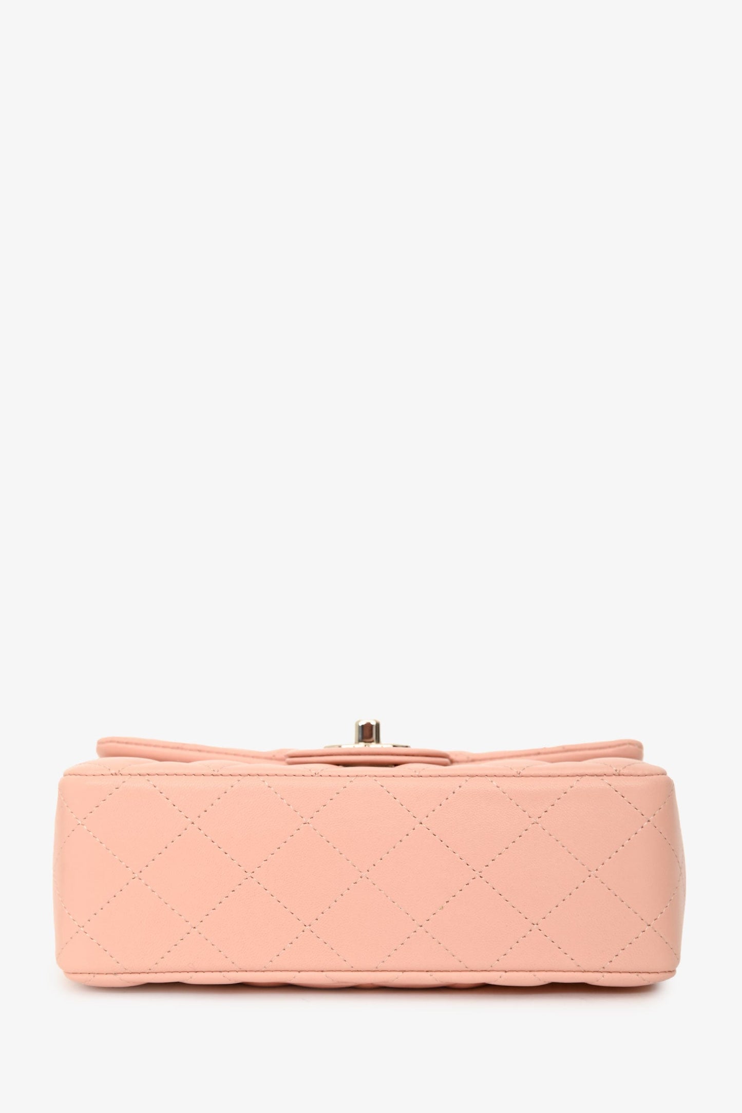 Chanel™ 2021 Pink Leather Mini Single Flap Bag