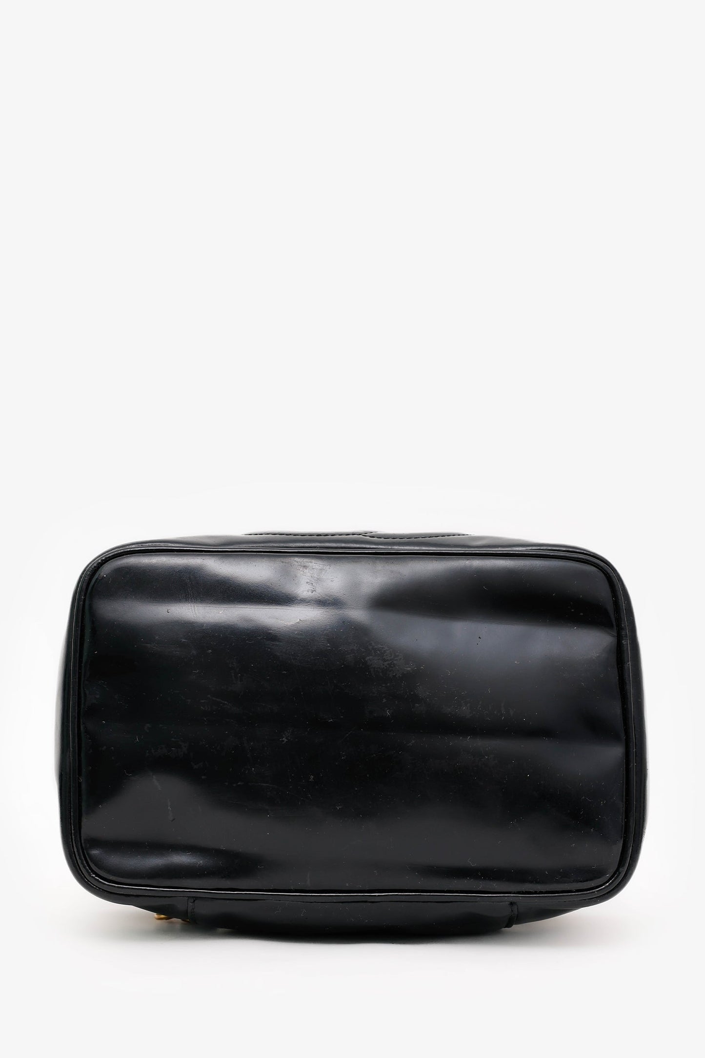 Chanel™ 1997-99 Black Patent Leather Large CC Vanity Case