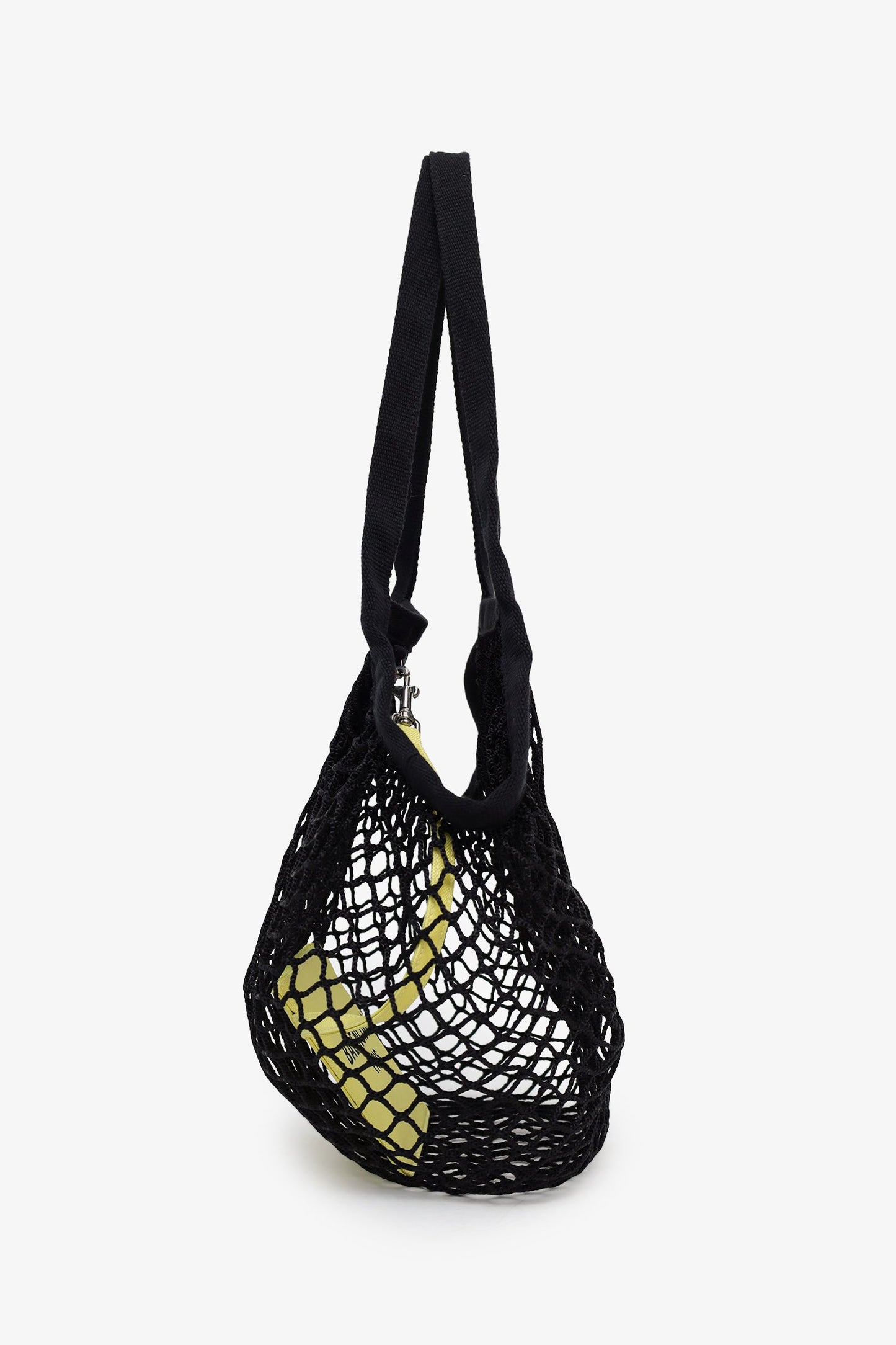Balenciaga Black Mesh/Knit Shoulder Bag With Pouch
